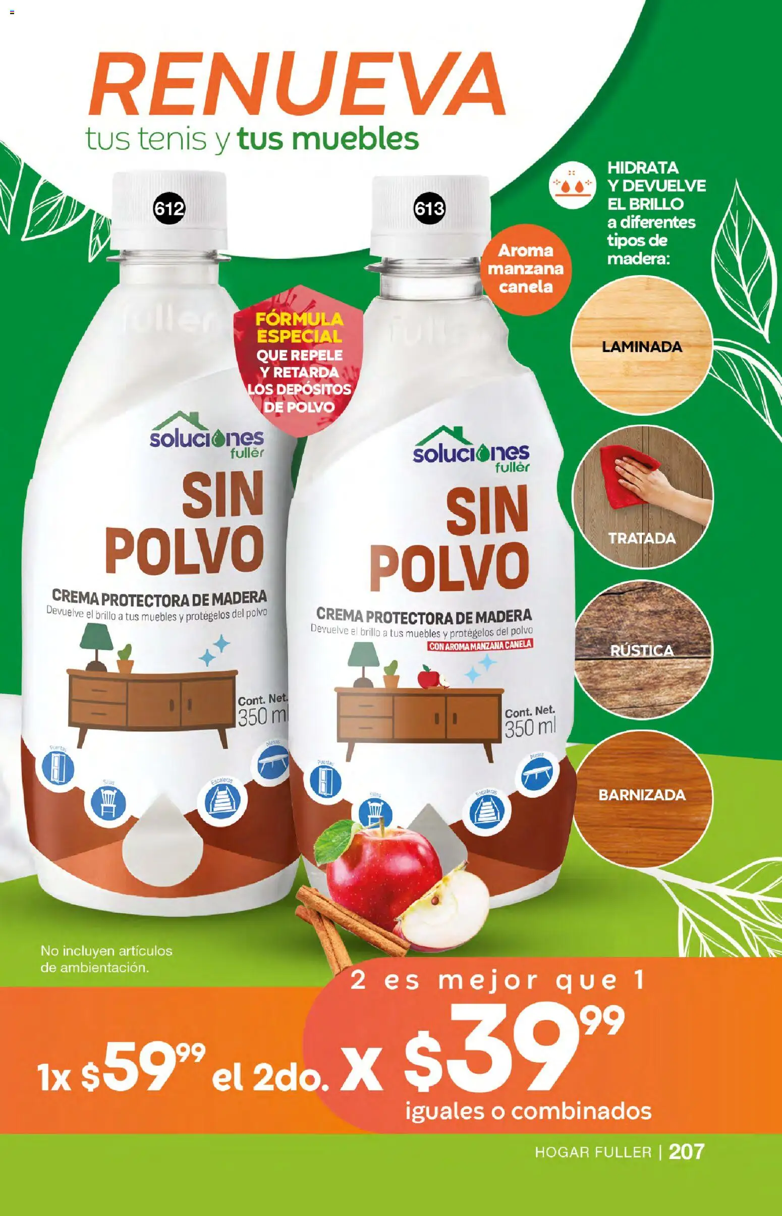 Vista previa las ofertas de la tienda Fuller - Campaña 23 2026 desde el 18/02/2026 - Tenis, Manzana, Crema, Escalera, Polvo, Brillo