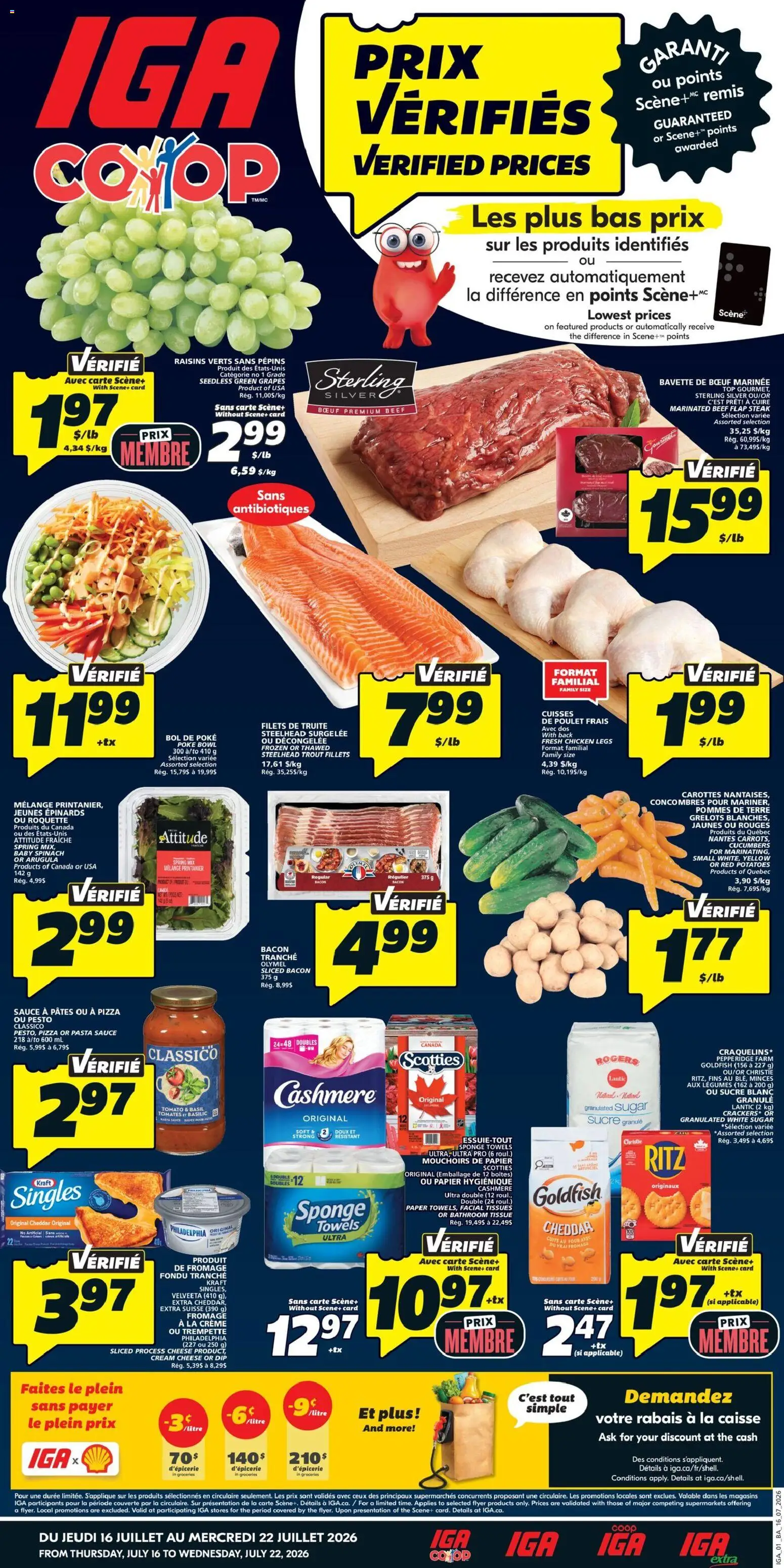 Preview of leaflet IGA weekly flyer / circulaire from shop IGA is valid from Jul 16, 2026