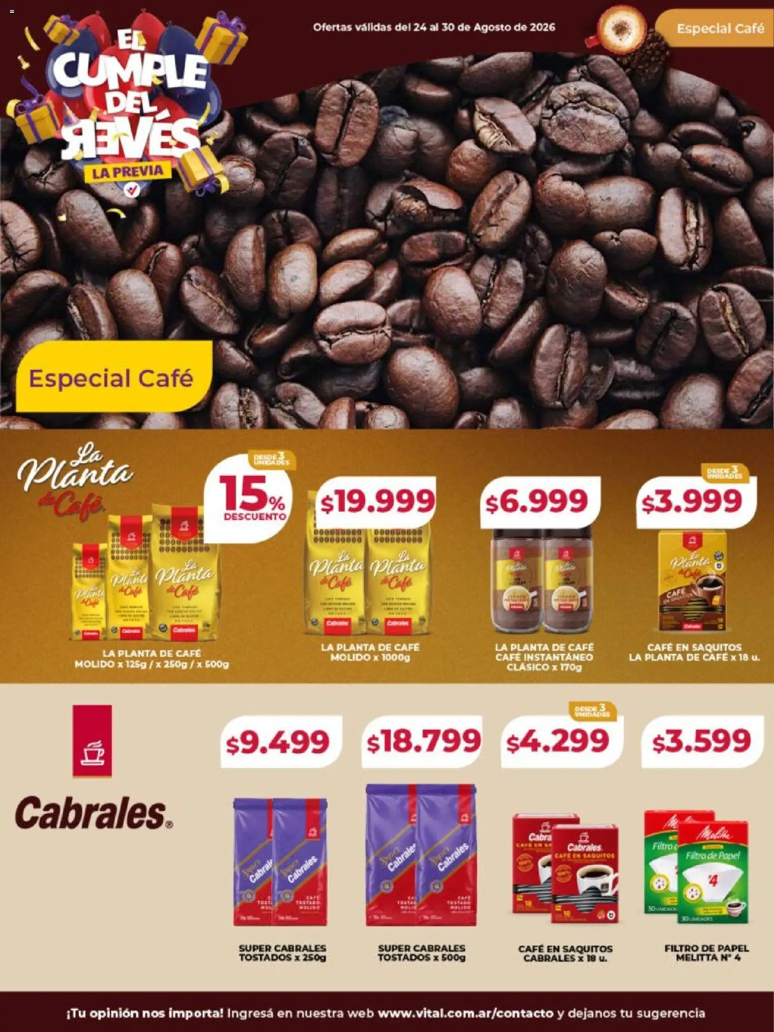 Vista previa del folleto de la tienda Vital válido desde el 24/08/2026 