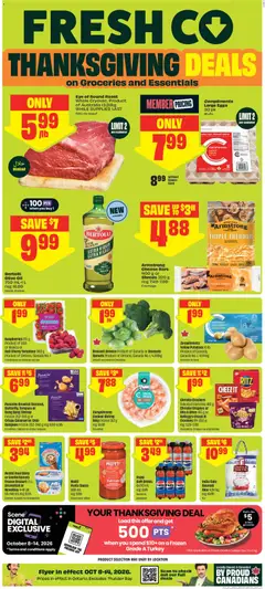 Preview of leaflet FreshCo weekly flyer / circulaire from shop FreshCo is valid from Oct 08, 2026