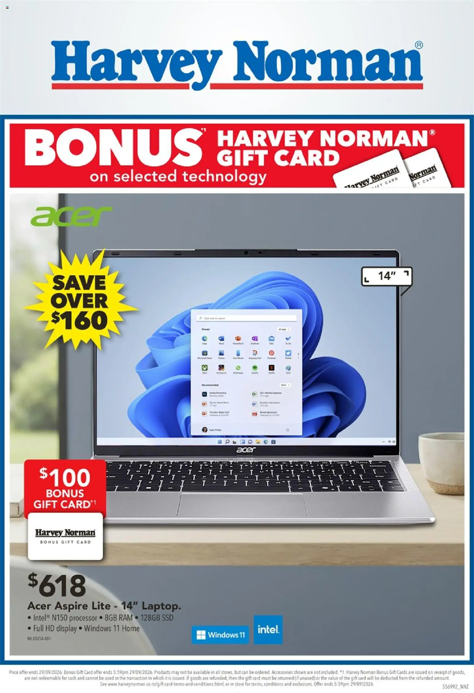Preview of catalogue Harvey Norman catalogue from shop Harvey Norman valid 24 Sept 2026