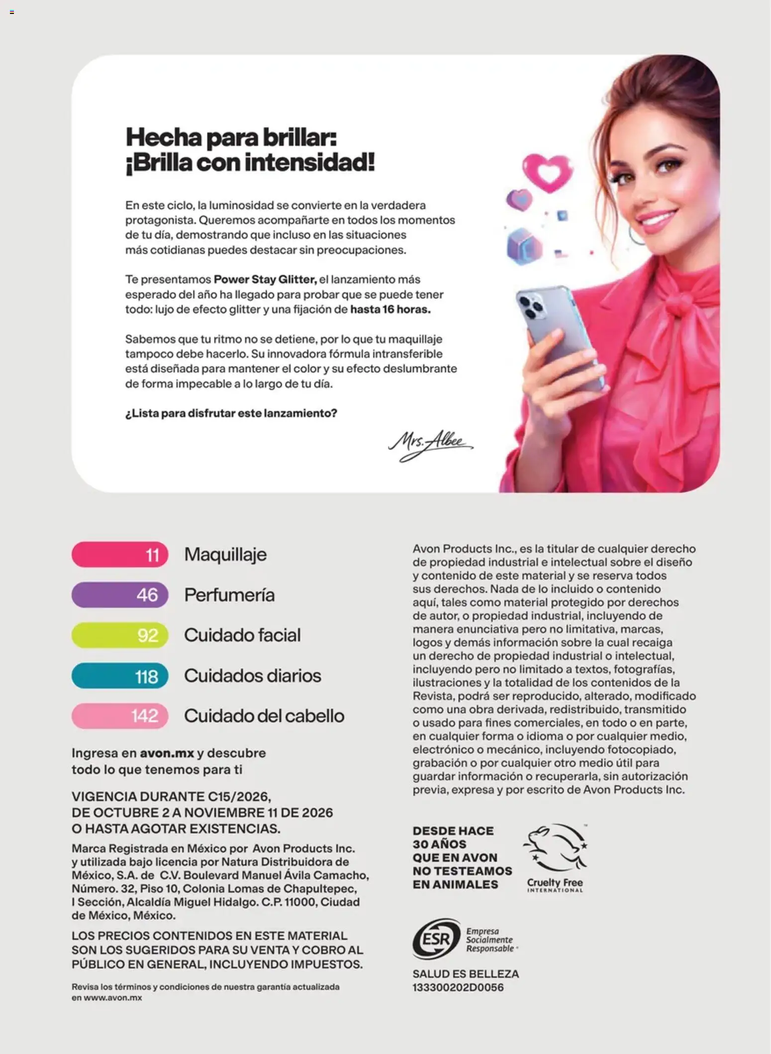 Vista previa las ofertas de la tienda AVON - AVON campaña 15 2026 desde el 02/10/2026 