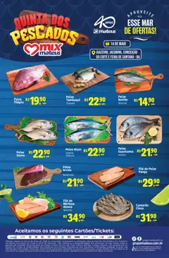 Pré-Visualização do folheto "Mateus ofertas Quinta dos Pescados" da loja Mateus válido a partir de 14/05/2026