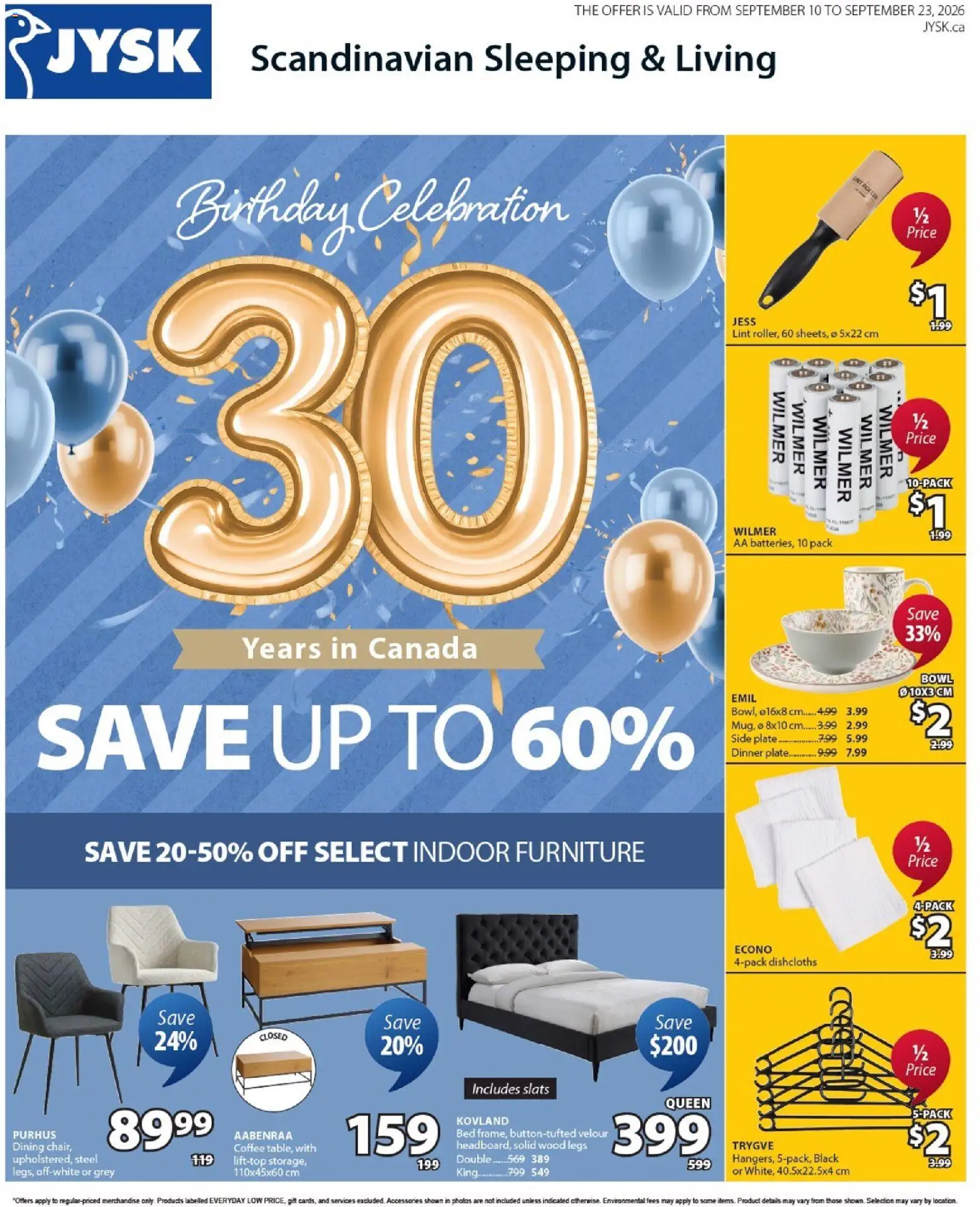 Preview of leaflet JYSK weekly flyer from shop JYSK is valid from Sep 10, 2026