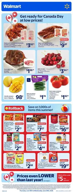 Preview of leaflet Walmart weekly flyer from shop Walmart is valid from Jun 18, 2026