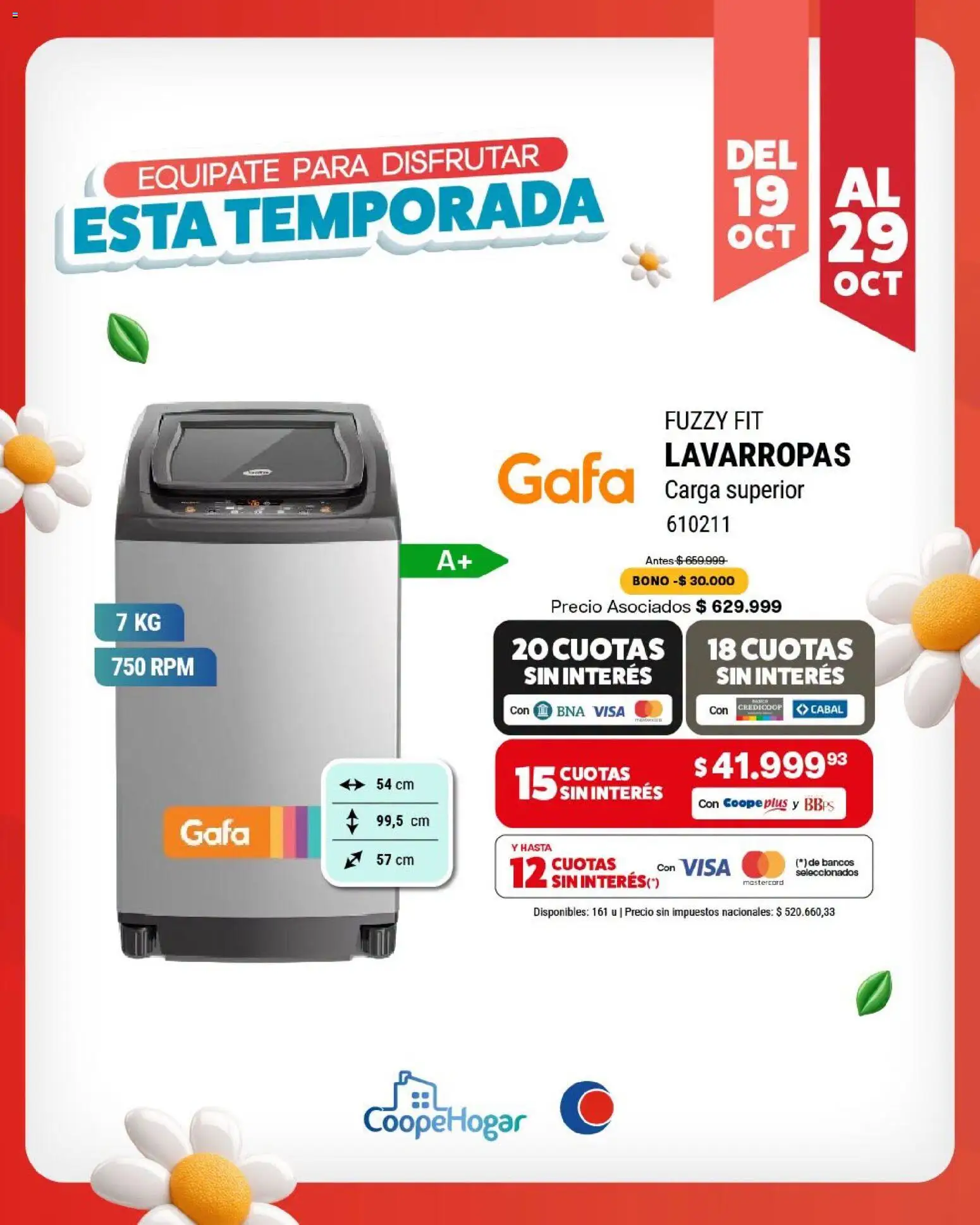 Vista previa del folleto de la tienda Cooperativa Obrera válido desde el 19/10/2026 