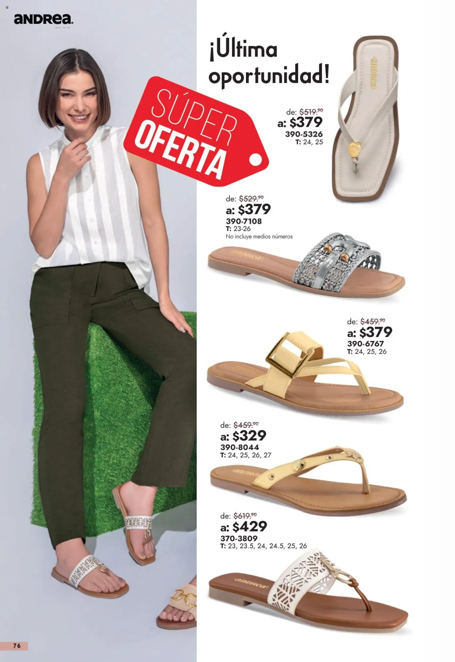Vista previa las ofertas de la tienda Andrea - Andrea catálogo Outlet desde el 13/09/2026 