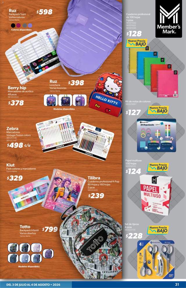Nuevo catálogo de Sam's Club a partir del 03/07