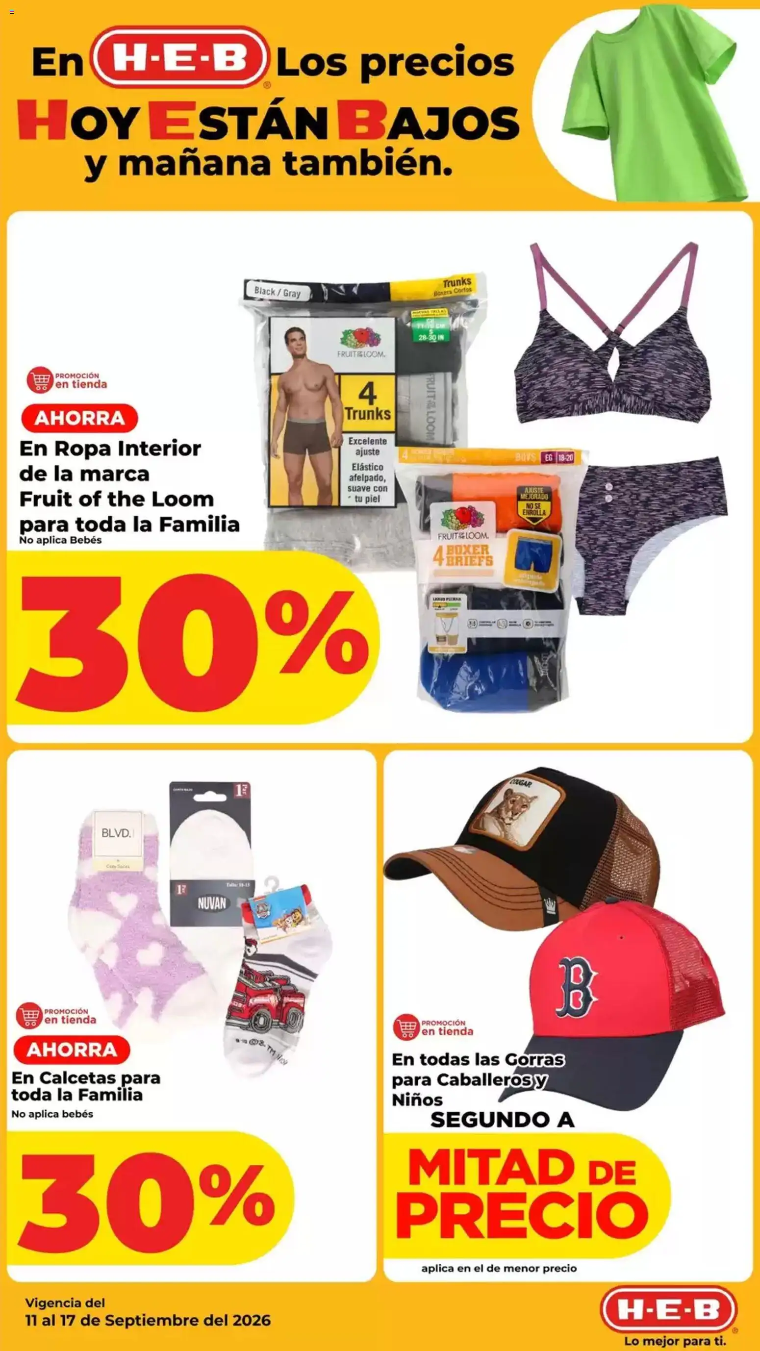 Vista previa las ofertas de la tienda H-E-B - H-E-B folleto desde el 11/09/2026 