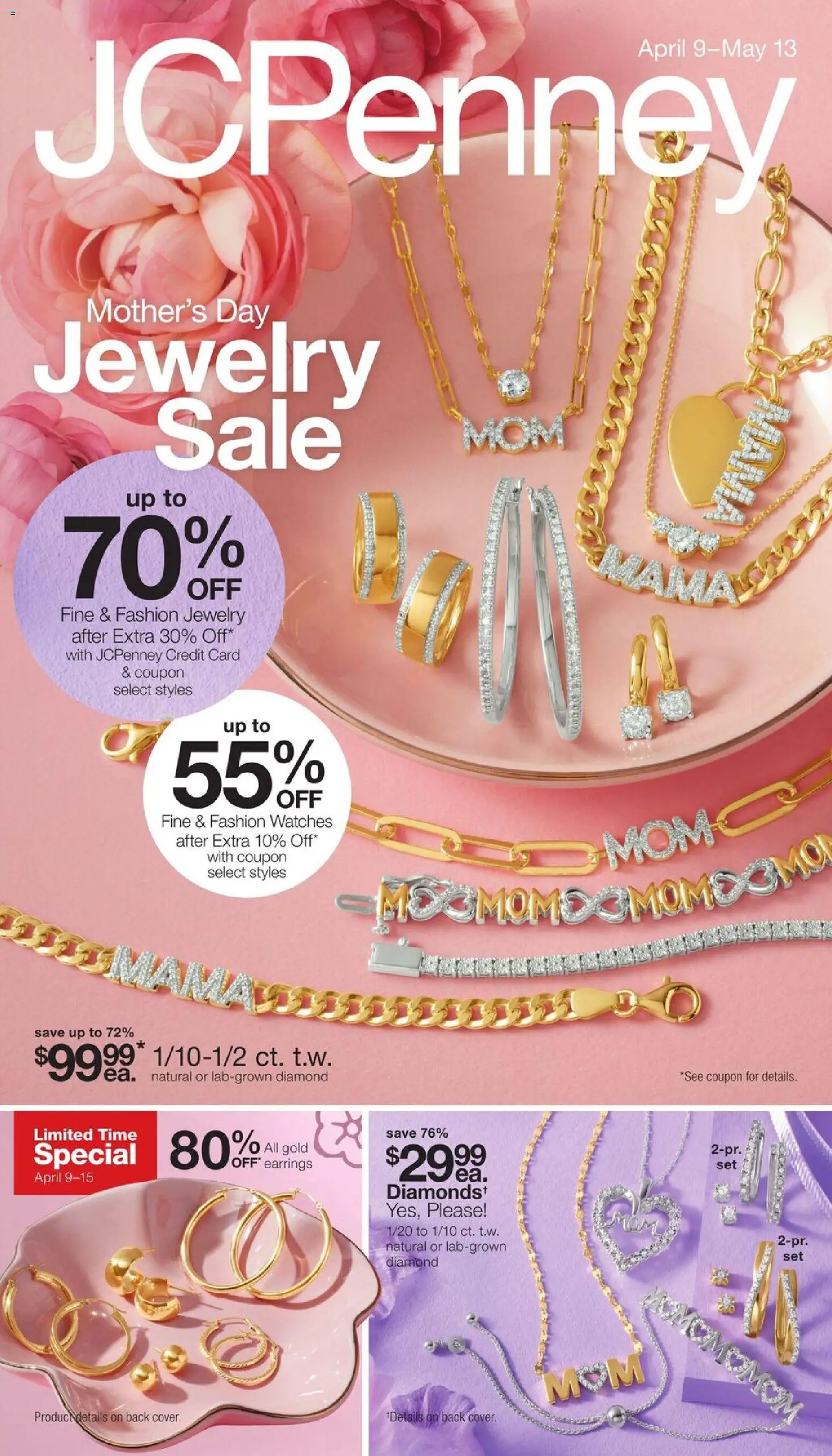 Ad Preview of JCPenney JCPenney Mother’s Day Jewelry Sale from 04/09/2026