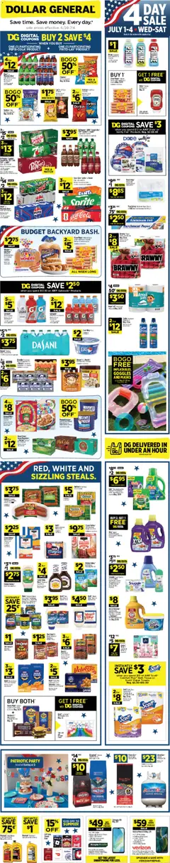 Ad Preview of Dollar General Dollar General Weekly Ad - TX from 06/28/2026