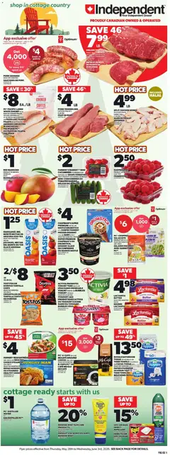 Un aperçu du dépliant Independent Grocer weekly flyer / circulaire du magasin Independent Grocer est valide à partir 28 mai 2026