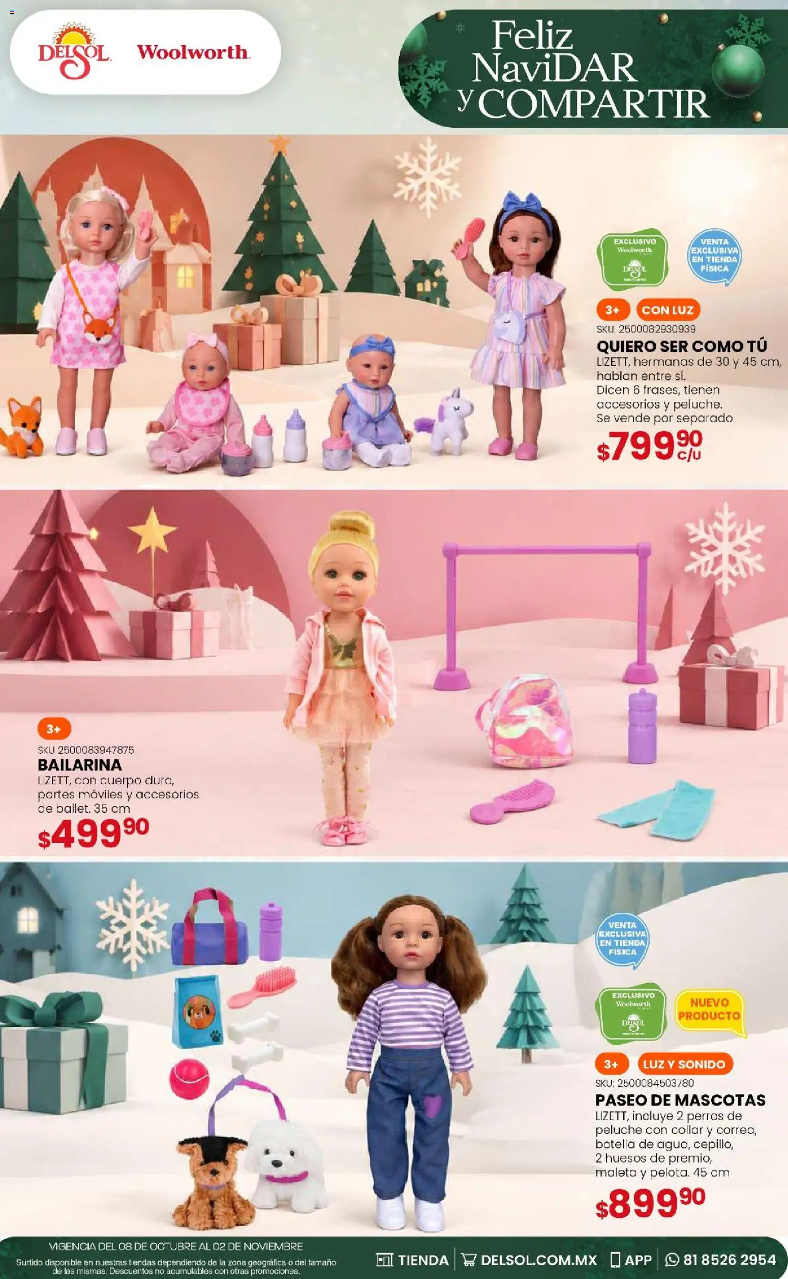 Vista previa las ofertas de la tienda Del Sol y Woolworth - Del Sol y Woolworth - Feliz NaviDar y Compartir desde el 08/10/2026 