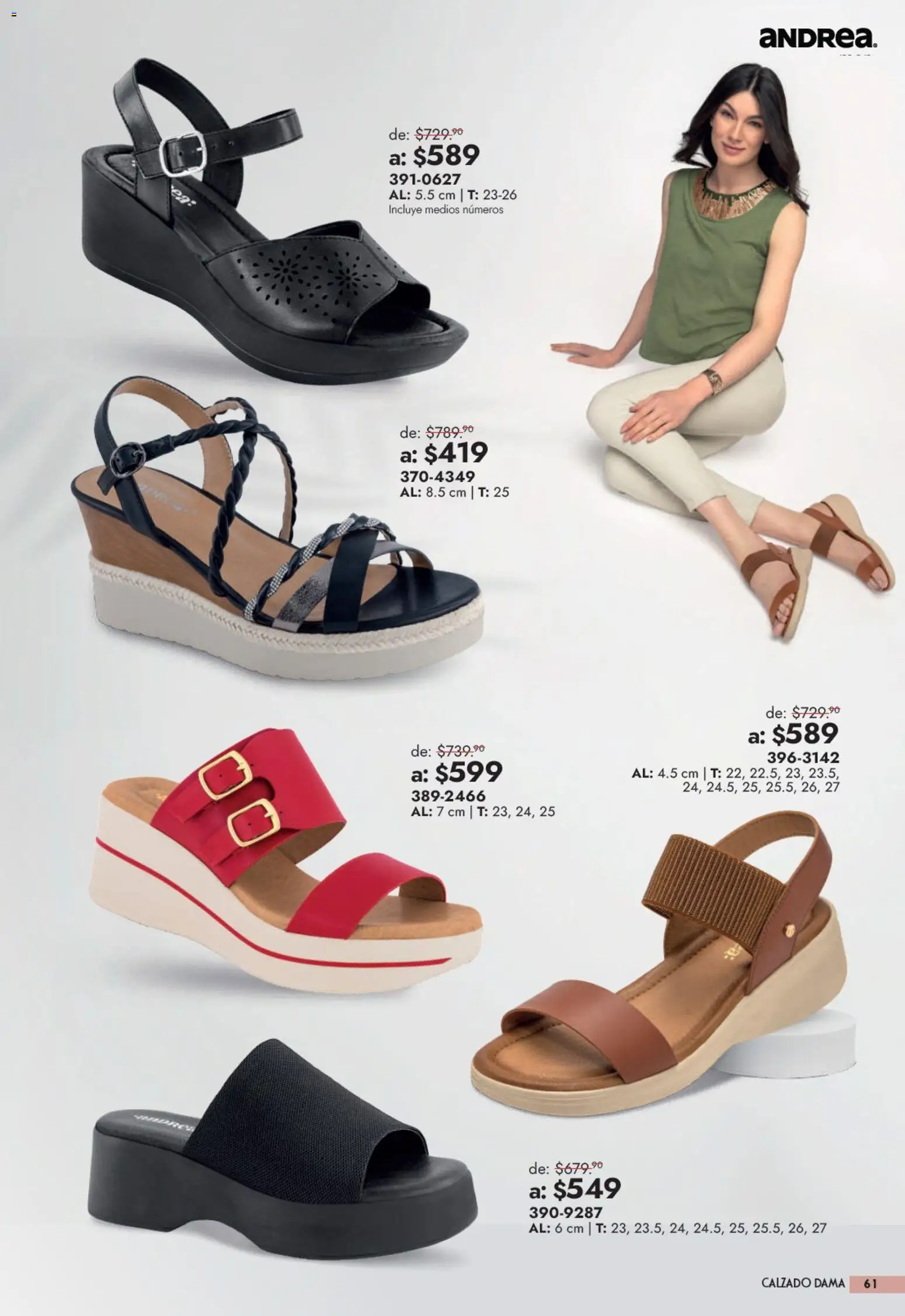Vista previa las ofertas de la tienda Andrea - Andrea catálogo Outlet desde el 13/09/2026 