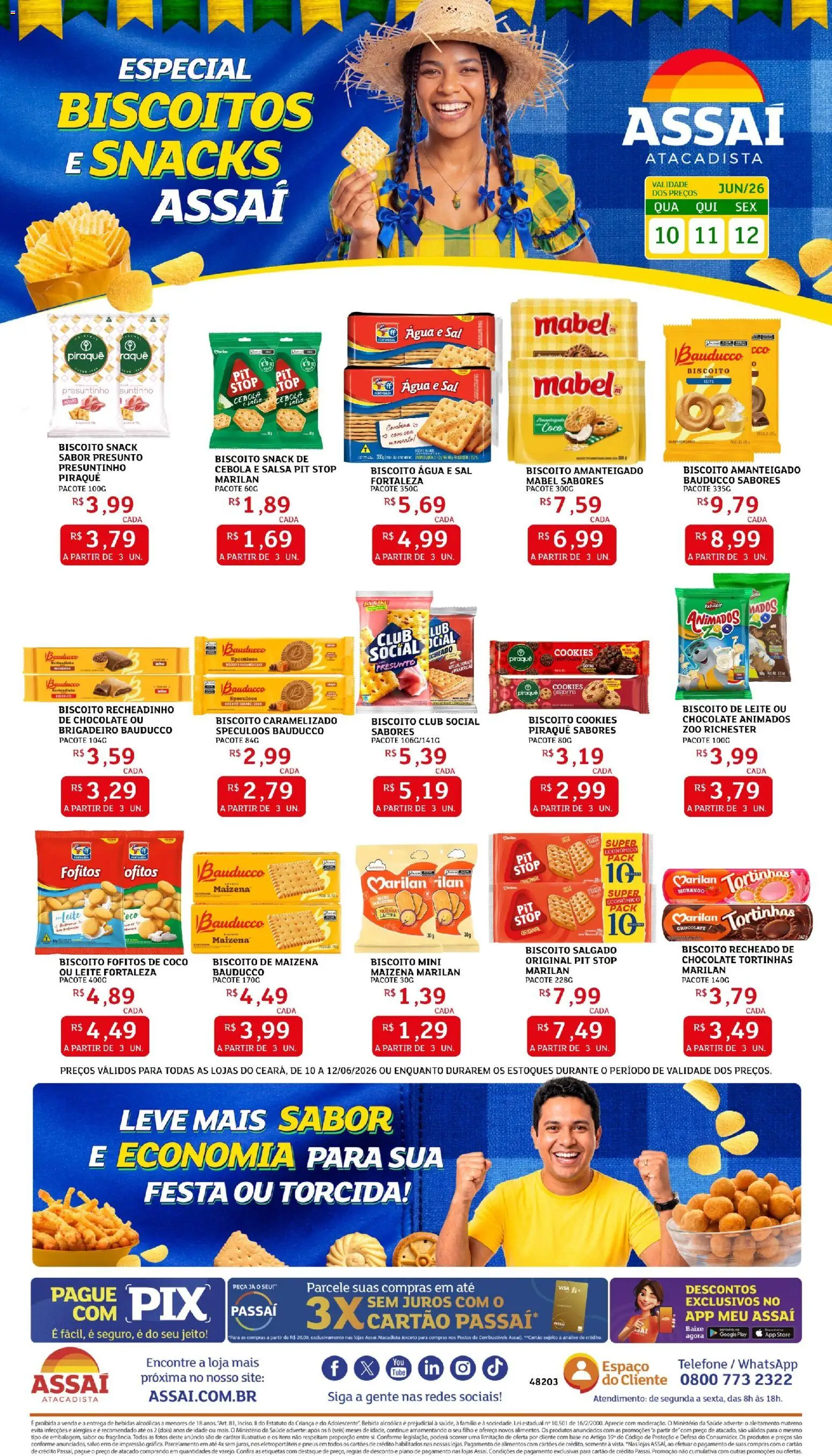 Pré-Visualização do folheto "Assaí Atacadista ofertas - CE" da loja Assaí Atacadista válido a partir de 10/06/2026