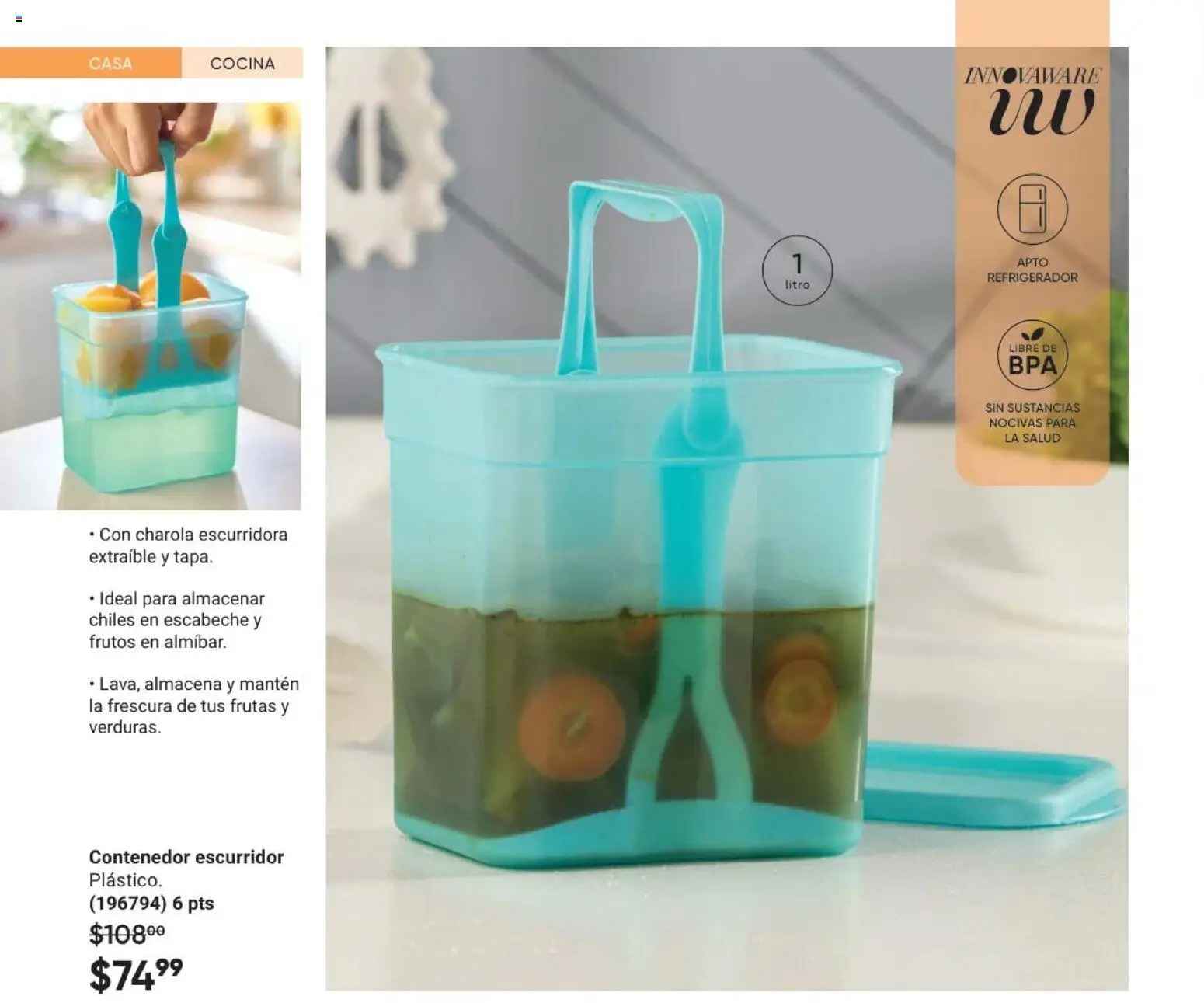 Vista previa las ofertas de la tienda AVON - AVON Casa & Estilo 8 2026 desde el 08/05/2026 - Refrigerador, Cocina, Contenedor, Escurridor