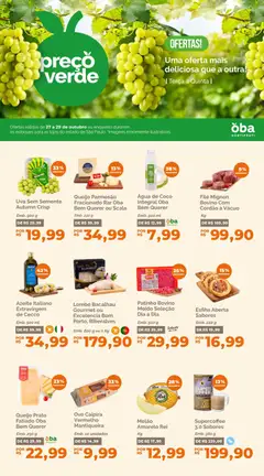Pré-Visualização do folheto "Oba Hortifruti - Ofertas da semana" da loja Oba Hortifruti válido a partir de 27/10/2026
