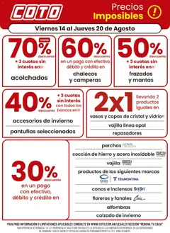 Vista previa del folleto de la tienda Coto válido desde el 14/08/2026 