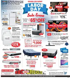 Ad Preview of ABC Warehouse ABC Warehouse Weekly Ad from 08/16/2026