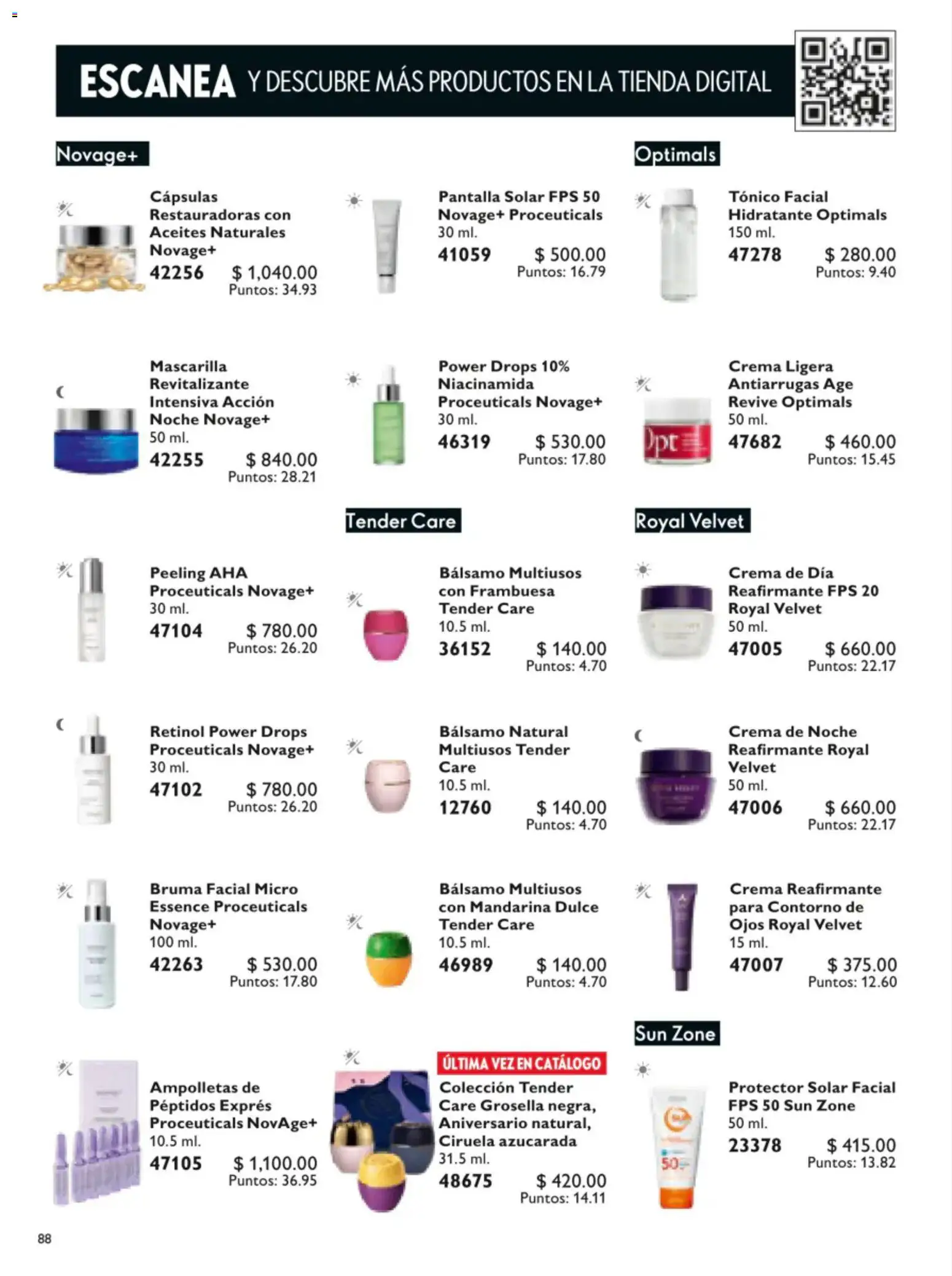 Vista previa las ofertas de la tienda Oriflame - Oriflame campaña 9 2026 desde el 20/06/2026 - Dulce, Crema, Mascarilla, Bruma, Peeling, Contorno, Cápsulas, Bálsamo