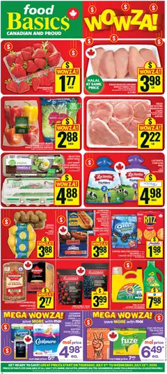 Preview of leaflet Food Basics weekly flyer - Ancaster from shop Food Basics is valid from Jul 09, 2026