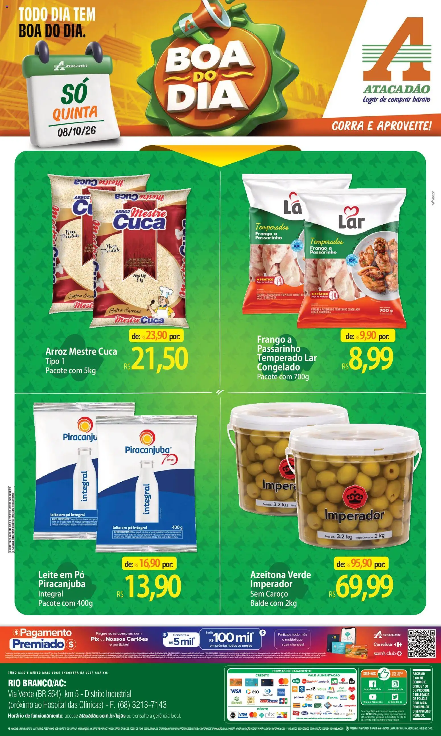 Pré-Visualização do folheto "Atacadão ofertas - AC" da loja Atacadão válido a partir de 08/10/2026