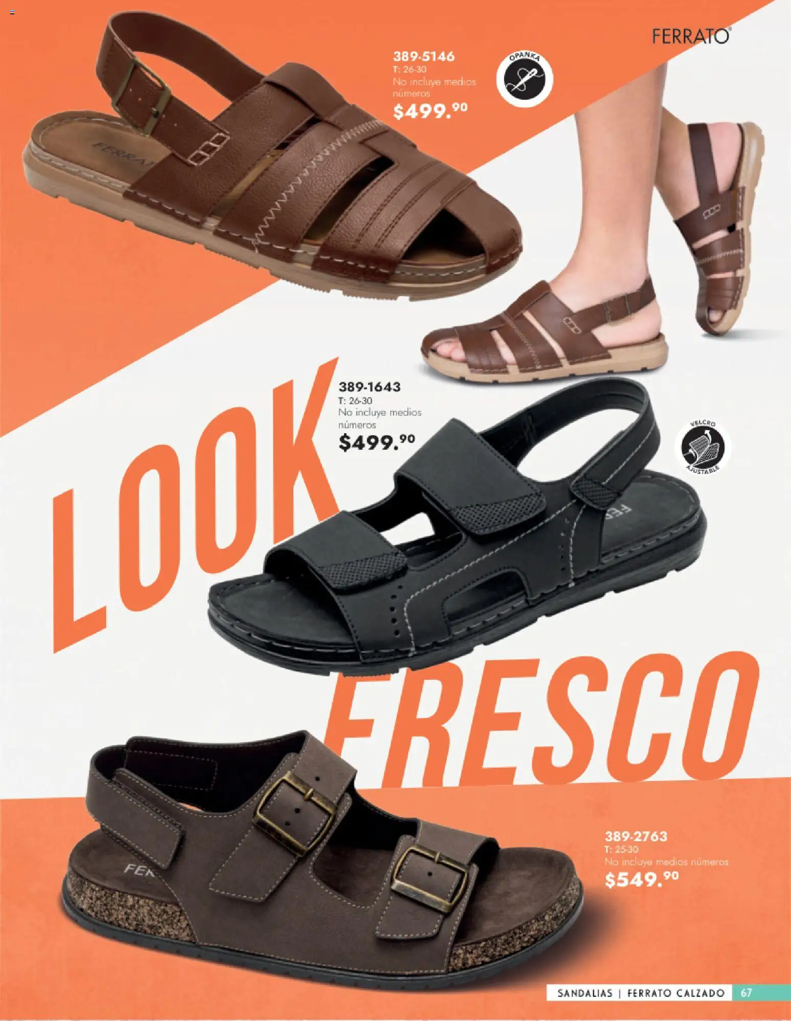 Vista previa las ofertas de la tienda Andrea - Catálogo Calzado Caballero desde el 25/01/2026 - Sandalias