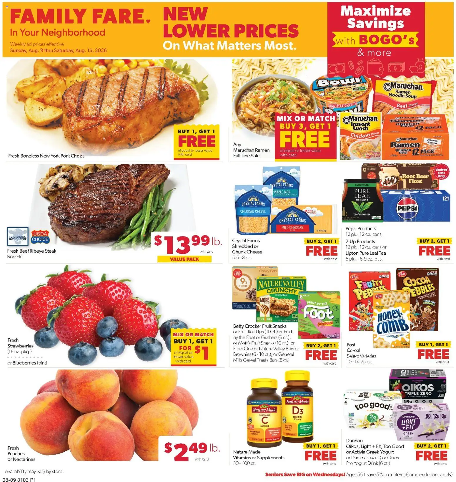 Ad Preview of Family Fare Family Fare Weekly Ad - ND from 08/09/2026