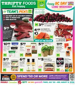 Preview of leaflet Thrifty Foods weekly flyer / circulaire from shop Thrifty Foods is valid from Jul 30, 2026