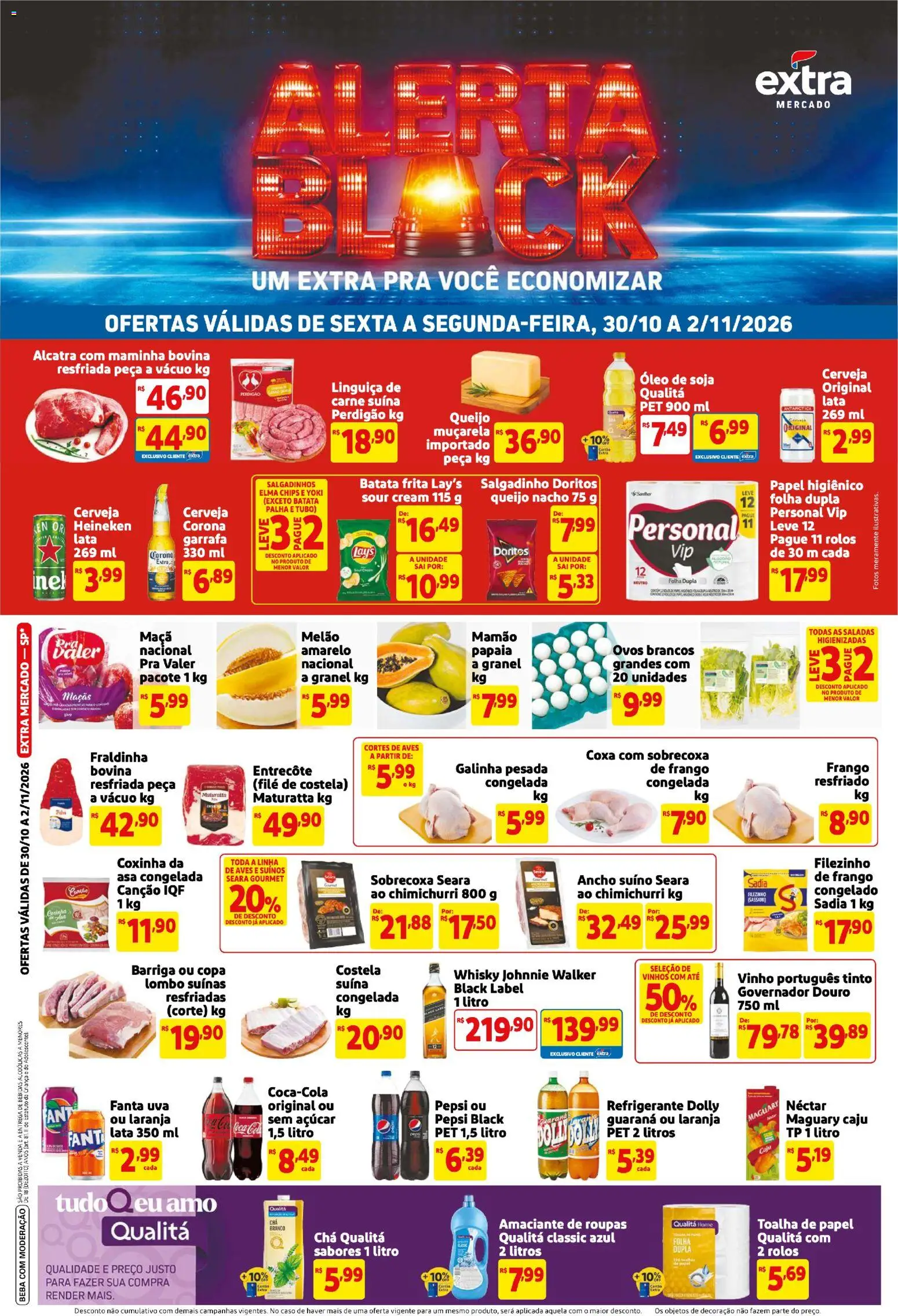 Pré-Visualização do folheto "Extra Alerta Black" da loja Extra válido a partir de 30/10/2026