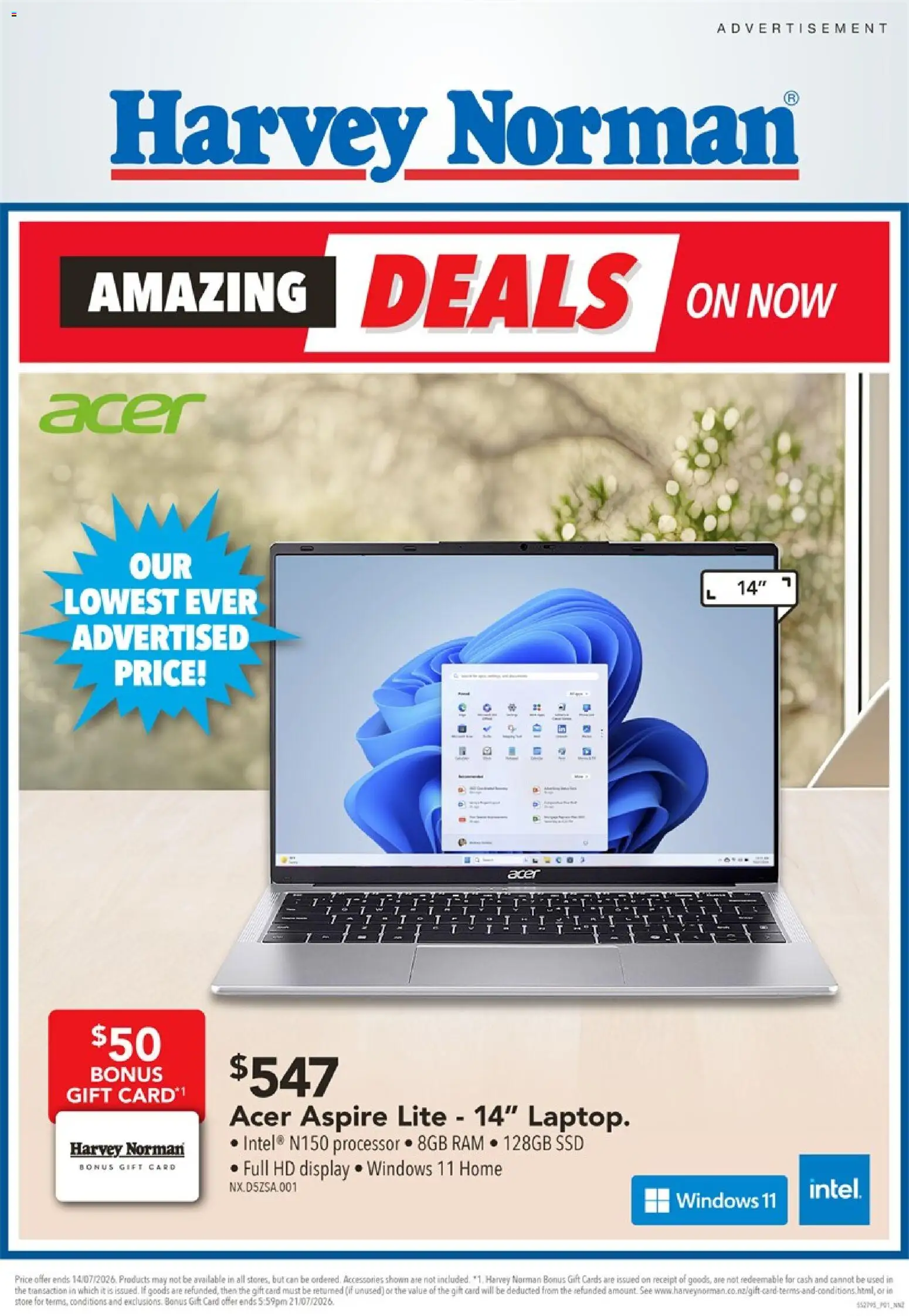 Preview of catalogue Harvey Norman Amazing Deals on Computers and Technology from shop Harvey Norman valid 11 Jul 2026