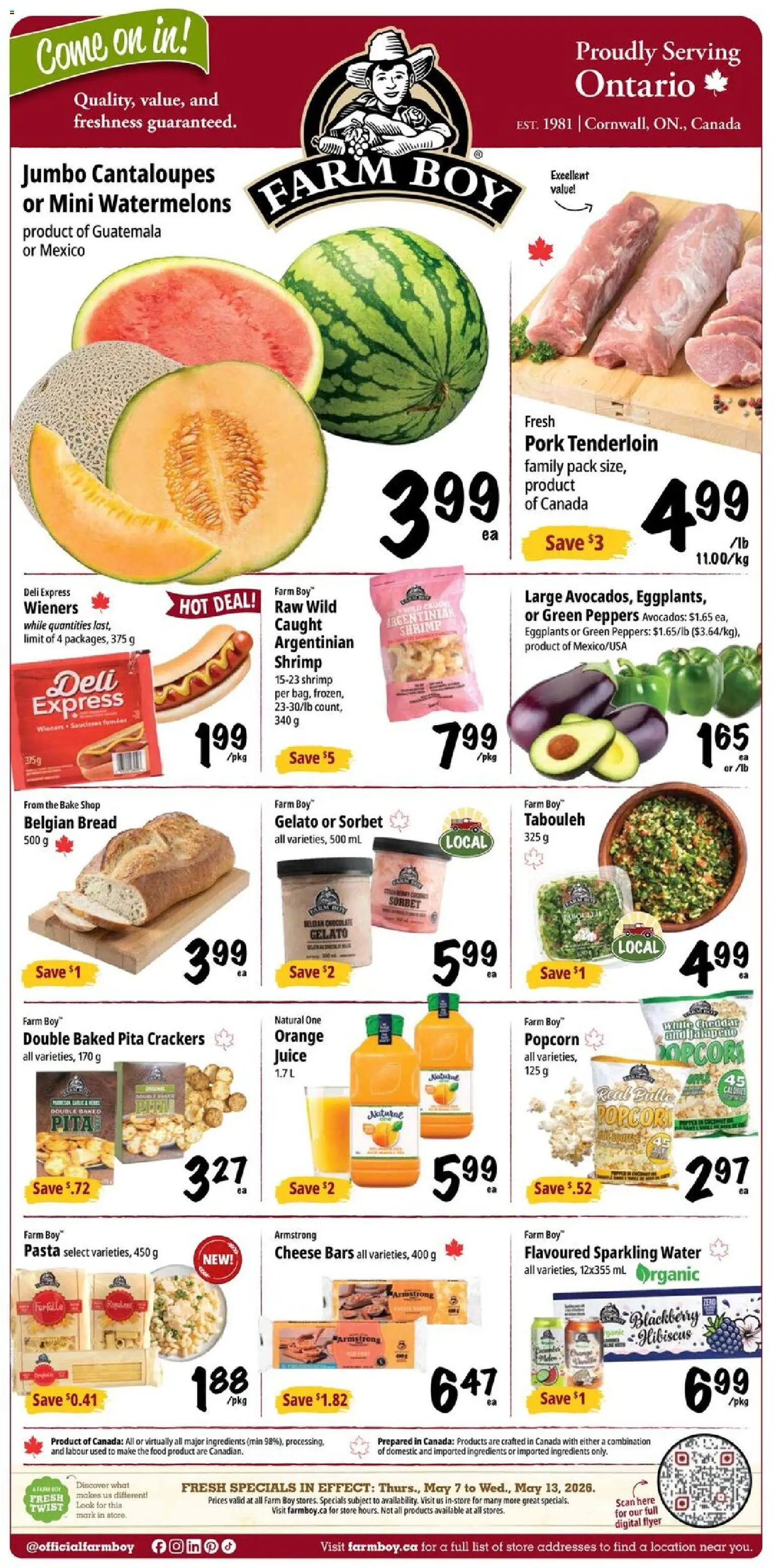 Preview of leaflet Farm Boy weekly flyer / circulaire from shop Farm Boy is valid from May 07, 2026