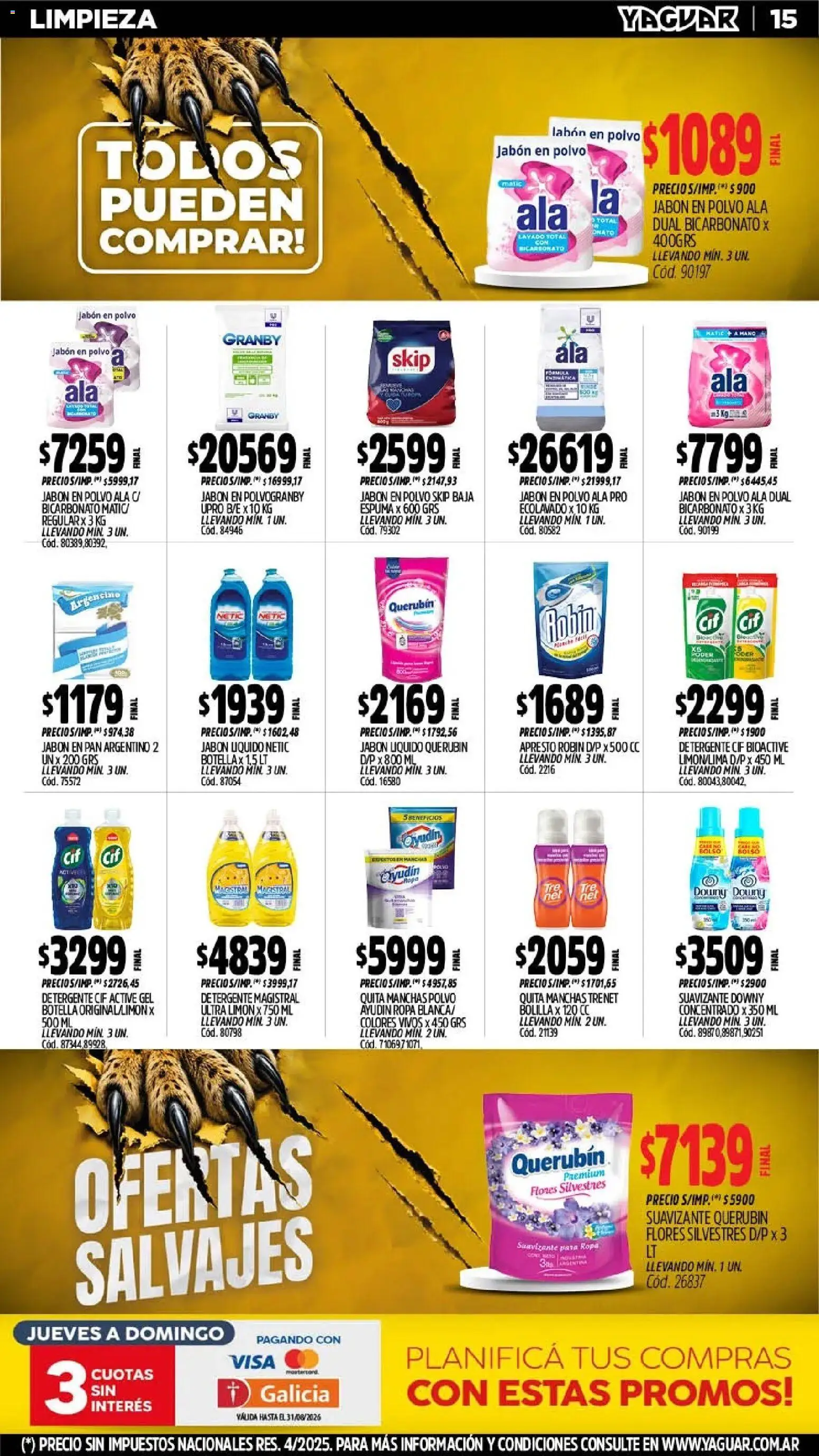 Vista previa del folleto de la tienda Yaguar válido desde el 03/08/2026 