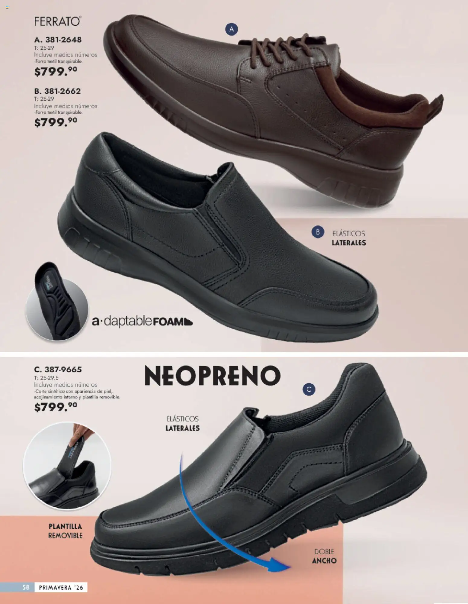 Vista previa las ofertas de la tienda Andrea - Catálogo Calzado Caballero desde el 25/01/2026 