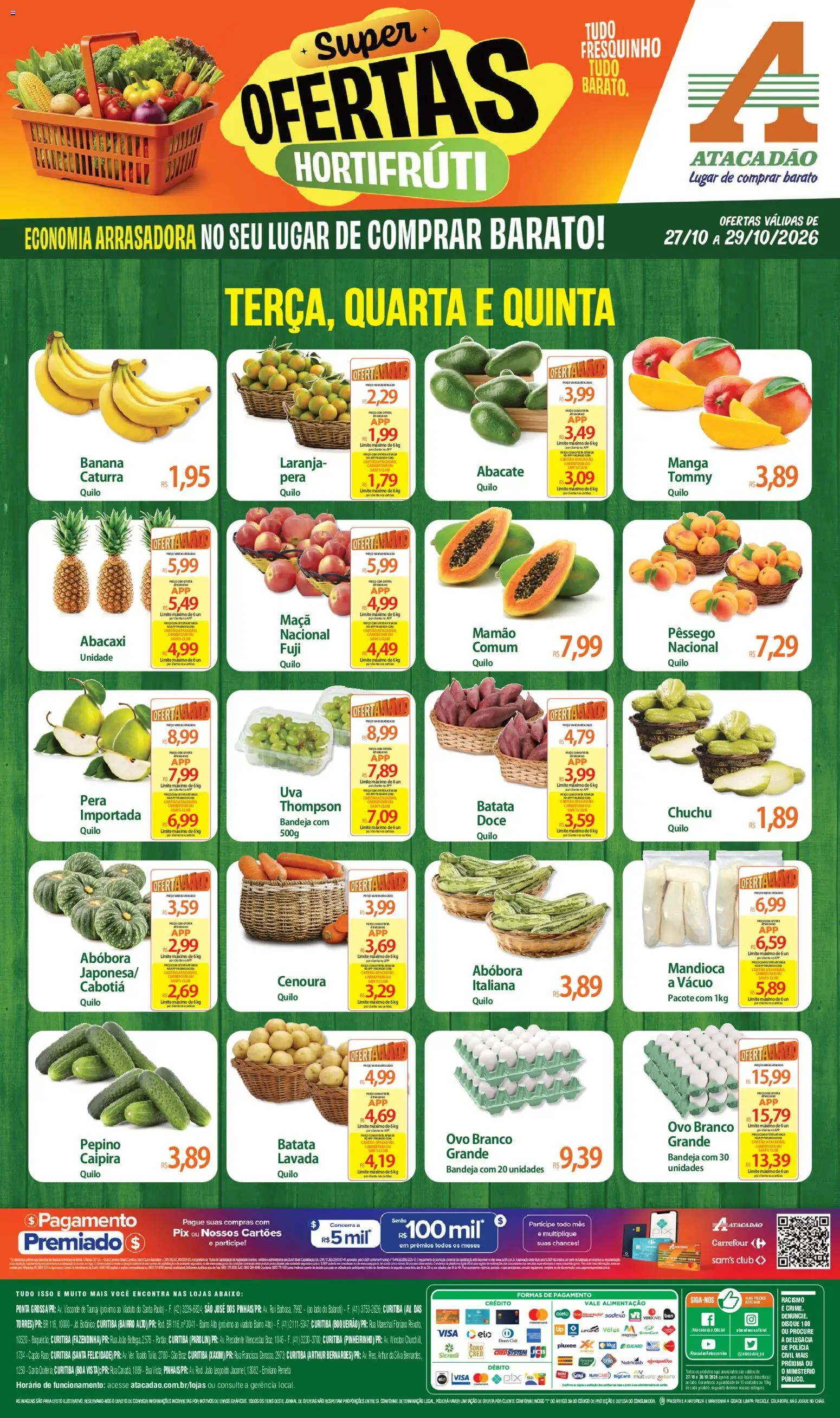 Pré-Visualização do folheto "Atacadão ofertas - PR" da loja Atacadão válido a partir de 27/10/2026
