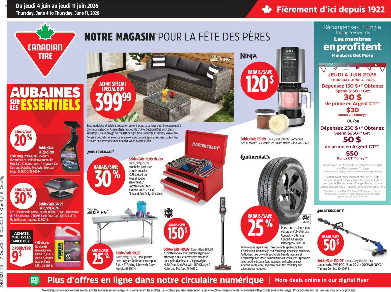 Preview of leaflet Canadian Tire circulaire from shop Canadian Tire is valid from Jun 04, 2026