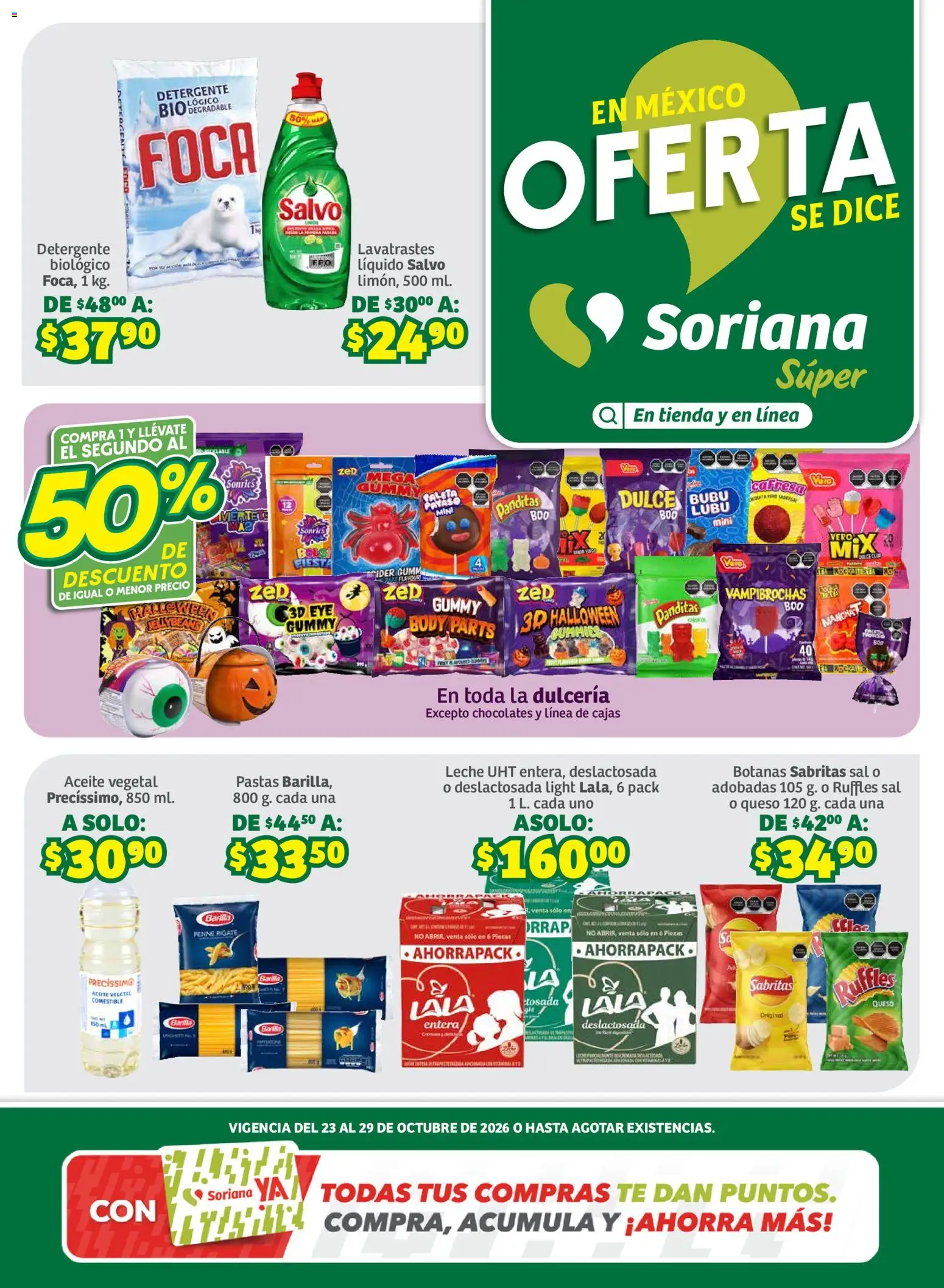 Vista previa las ofertas de la tienda Soriana - Soriana folleto En México Oferta se dice Soriana Súper desde el 23/10/2026 