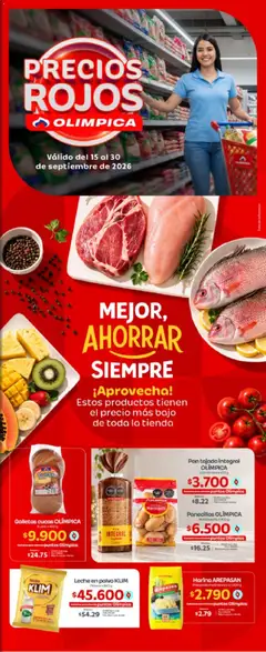  Vista previa del prospecto Olímpica -Especial Precios Rojos del almacen Olímpica válida del 15/09/2026 al 30/09/2026