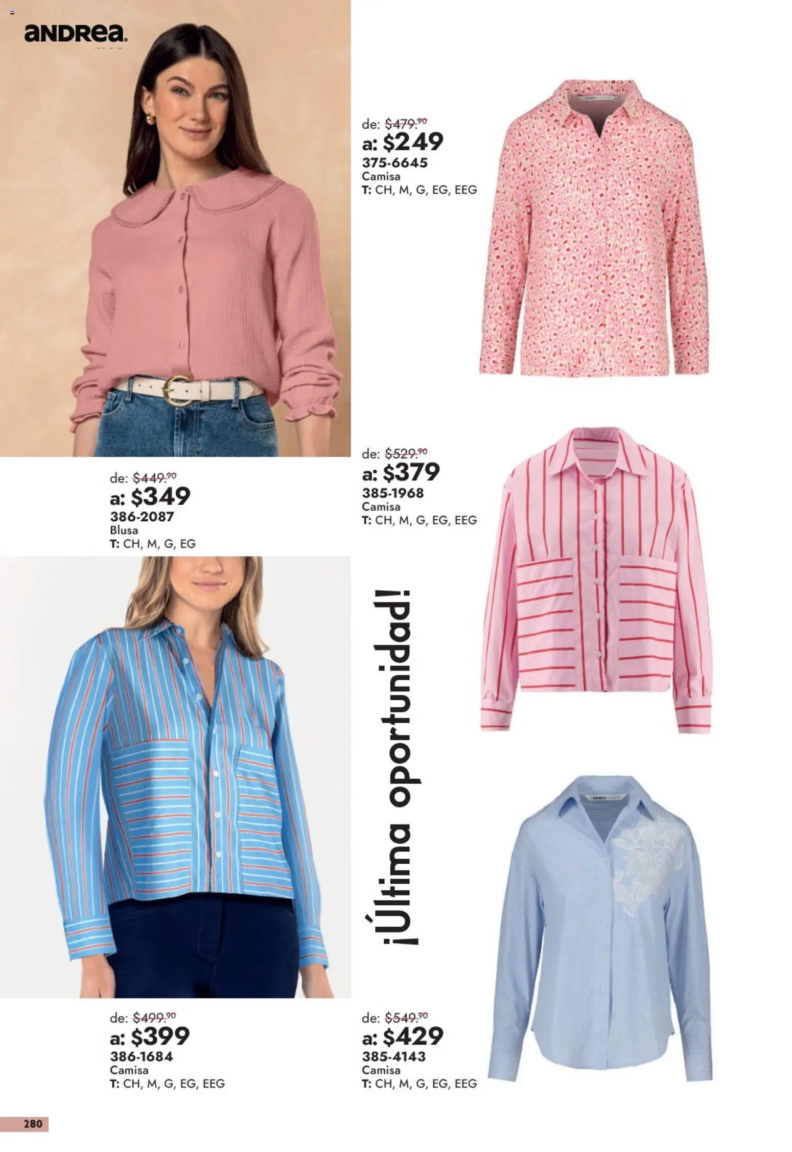 Vista previa las ofertas de la tienda Andrea - Andrea catálogo Outlet desde el 13/09/2026 