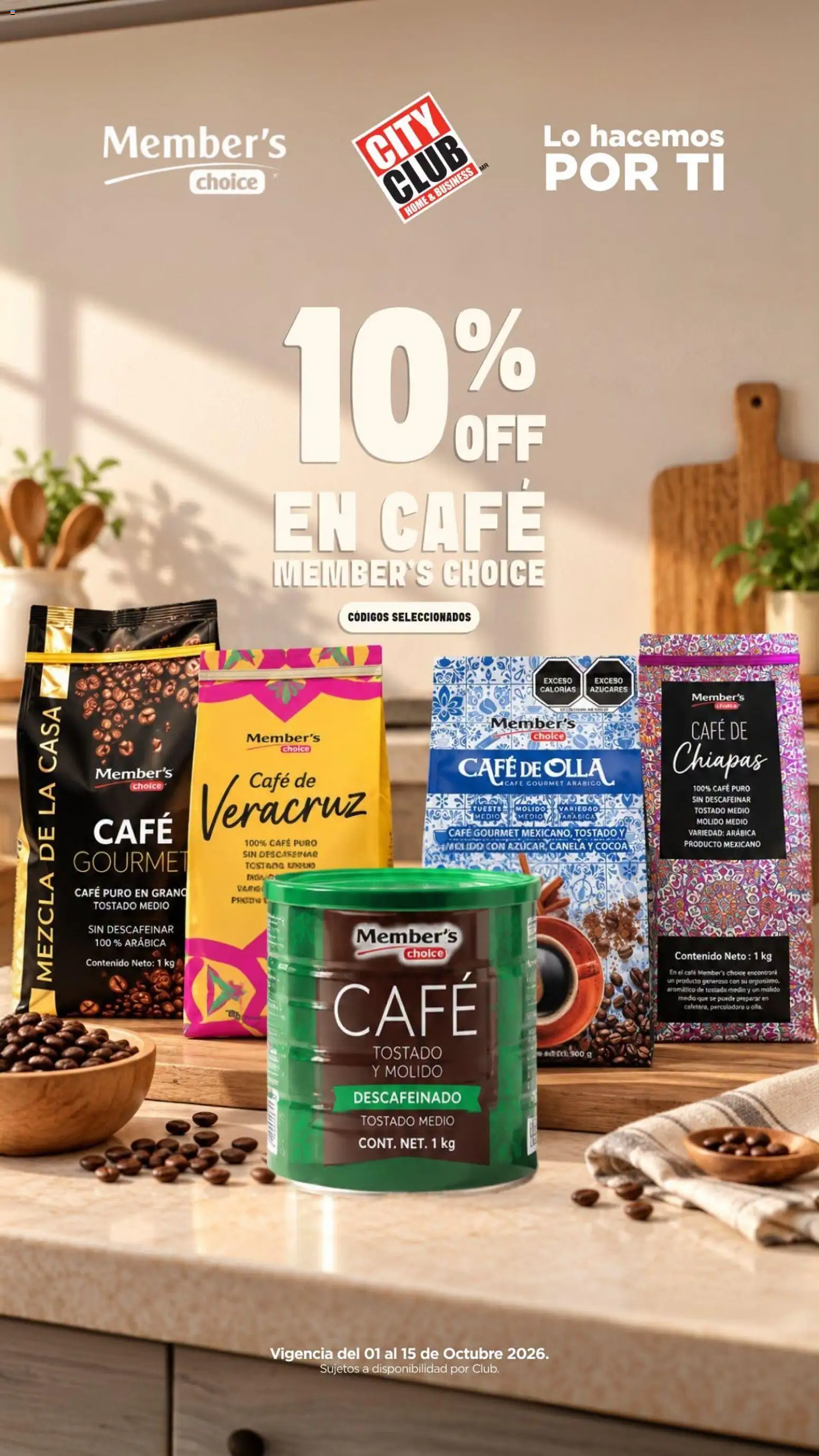 Vista previa las ofertas de la tienda City Club - City Club catálogo Café desde el 01/10/2026 