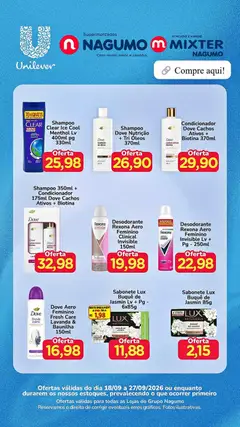 Pré-Visualização do folheto "Nagumo ofertas Unilever" da loja Nagumo válido a partir de 18/09/2026