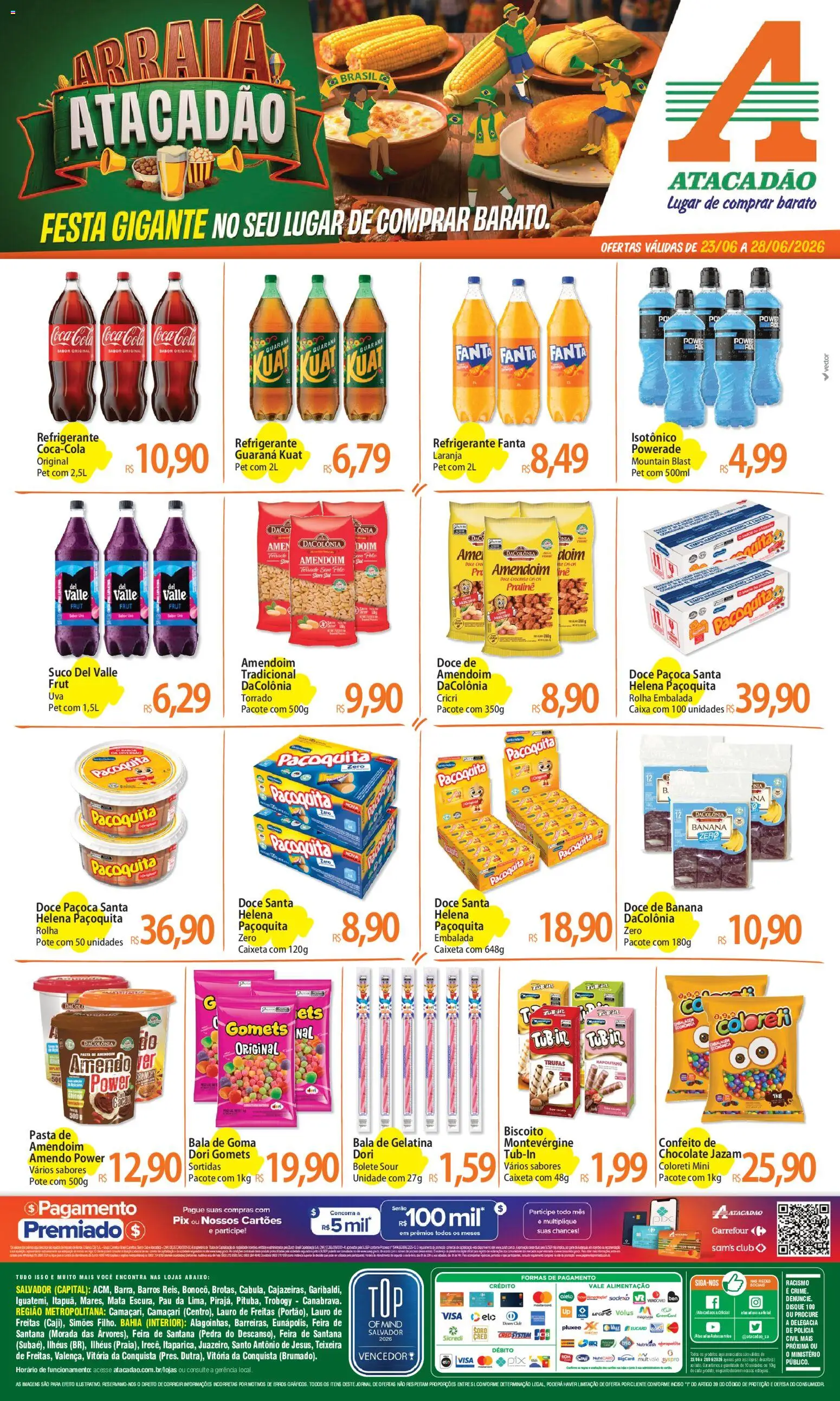 Pré-Visualização do folheto "Atacadão ofertas - BA" da loja Atacadão válido a partir de 23/06/2026