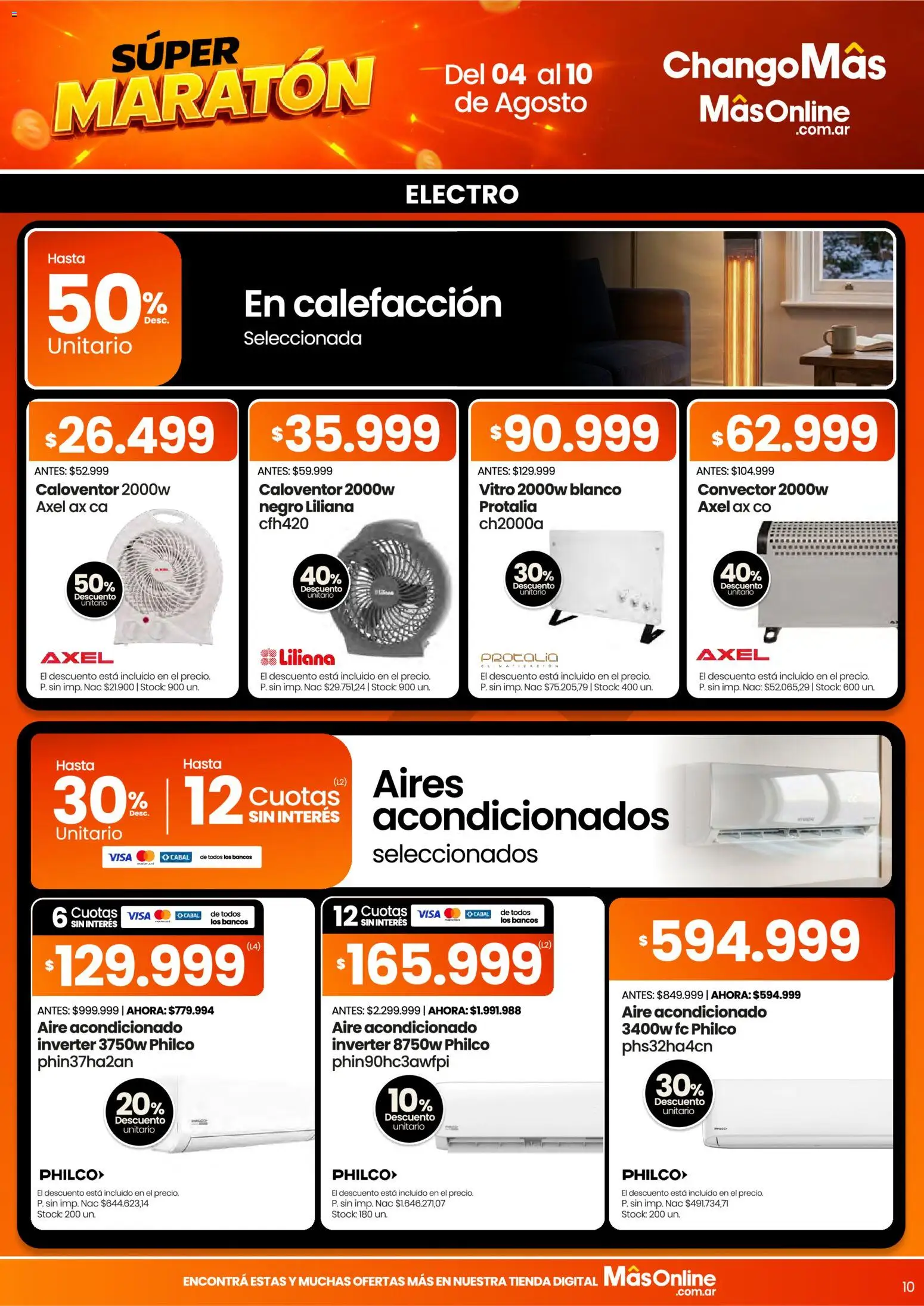 Vista previa del folleto de la tienda Changomas válido desde el 04/08/2026 