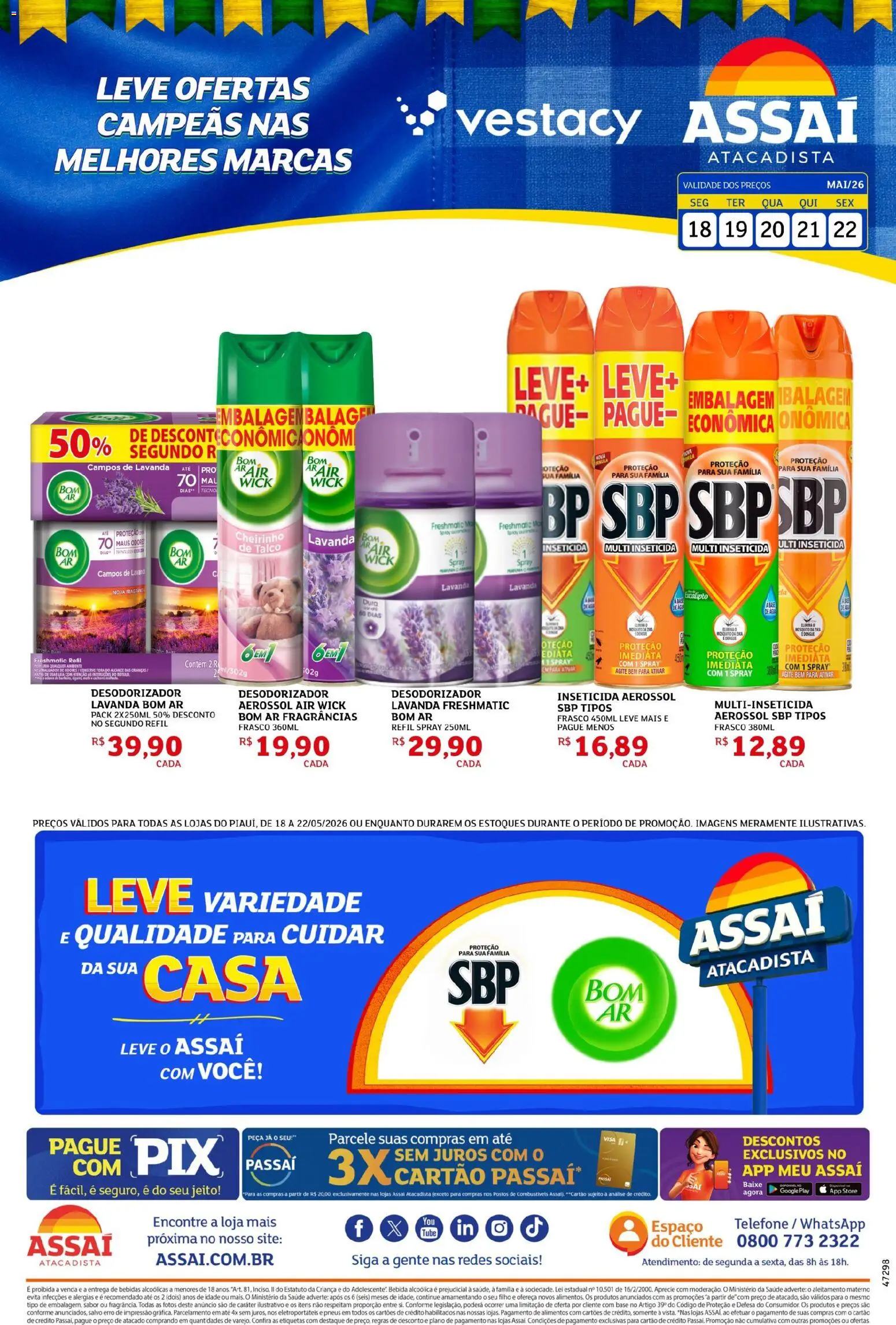 Pré-Visualização do folheto "Assaí Atacadista ofertas - PI" da loja Assaí Atacadista válido a partir de 18/05/2026