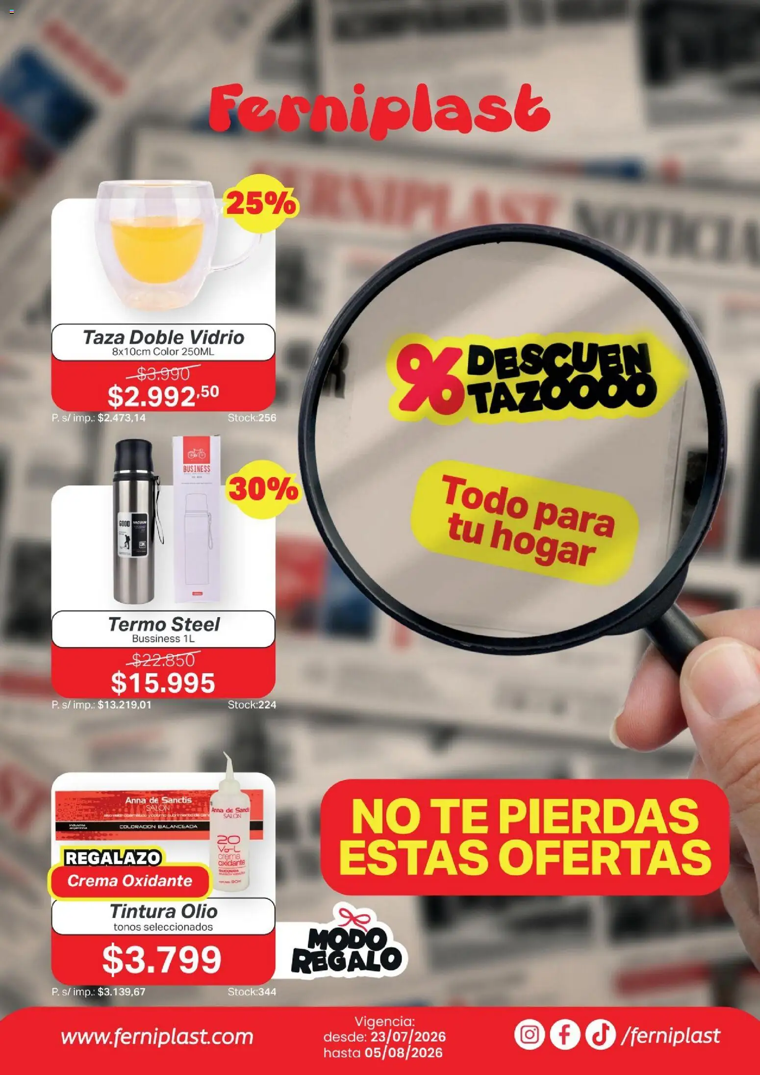Vista previa del folleto de la tienda Ferniplast válido desde el 23/07/2026 