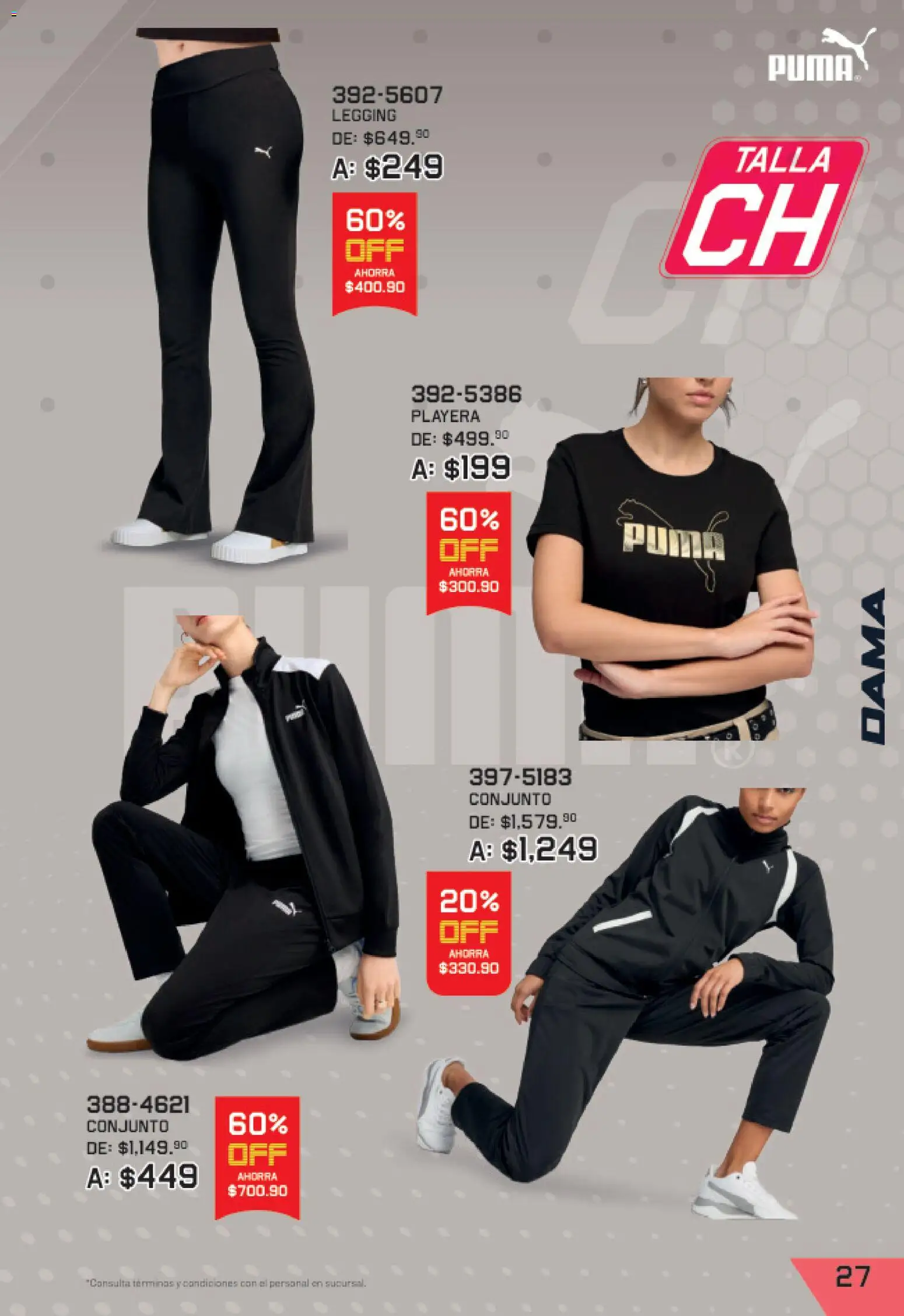 Vista previa las ofertas de la tienda Andrea - Andrea catálogo Lo mejor de marcas desde el 27/09/2026 - Playera, Conjunto