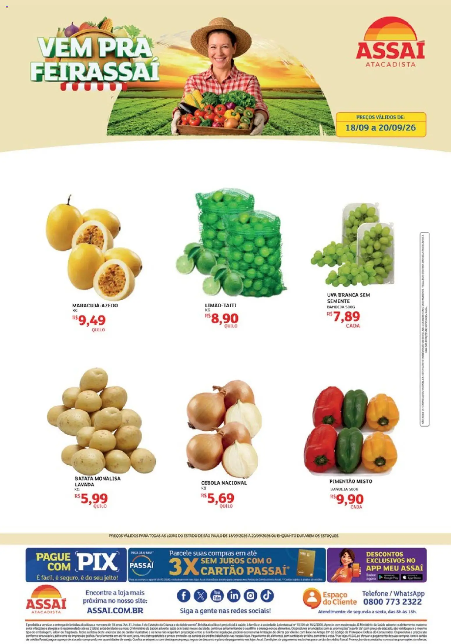 Pré-Visualização do folheto "Assaí Atacadista ofertas - SP" da loja Assaí Atacadista válido a partir de 18/09/2026