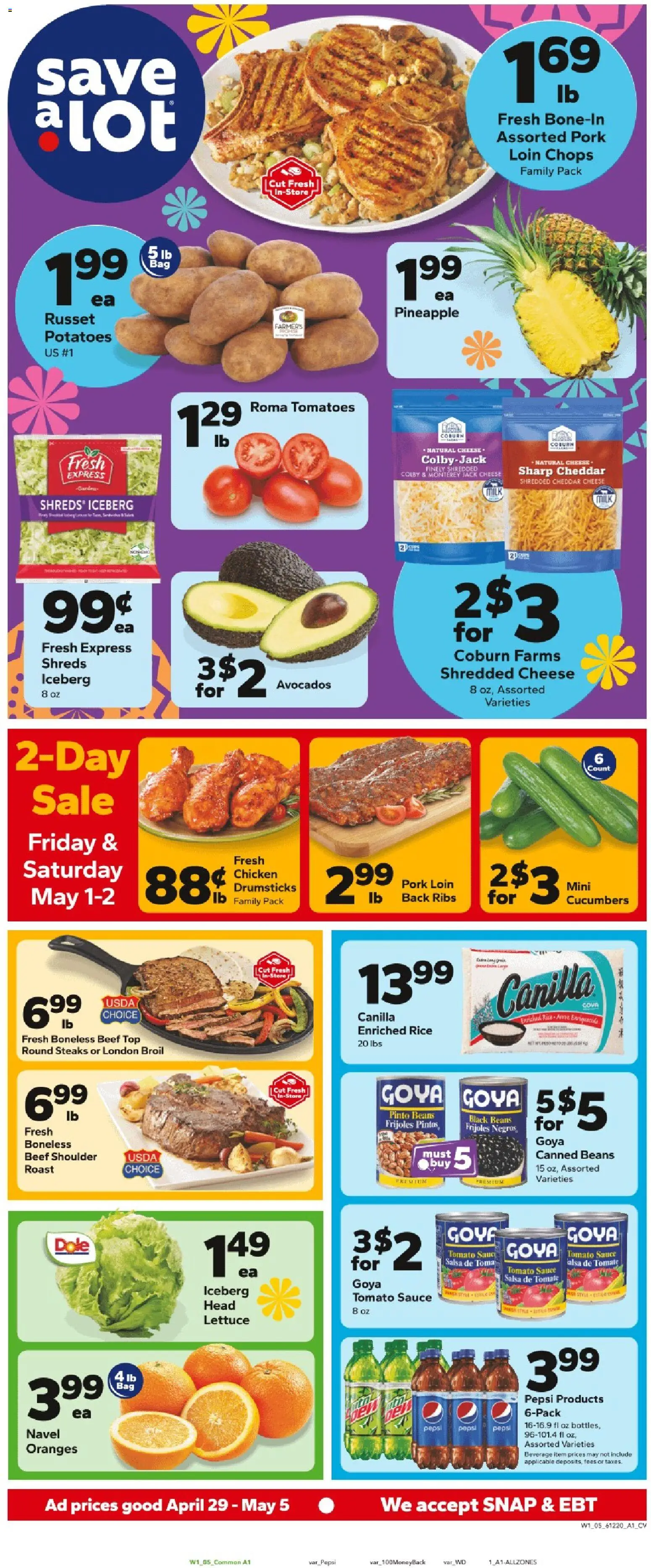 Ad Preview of Save a Lot Save a Lot Weekly Ad from 04/29/2026