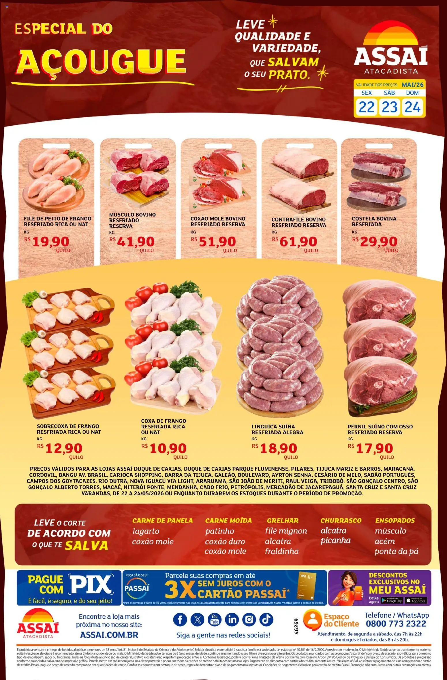 Pré-Visualização do folheto "Assaí Atacadista ofertas - RJ" da loja Assaí Atacadista válido a partir de 22/05/2026