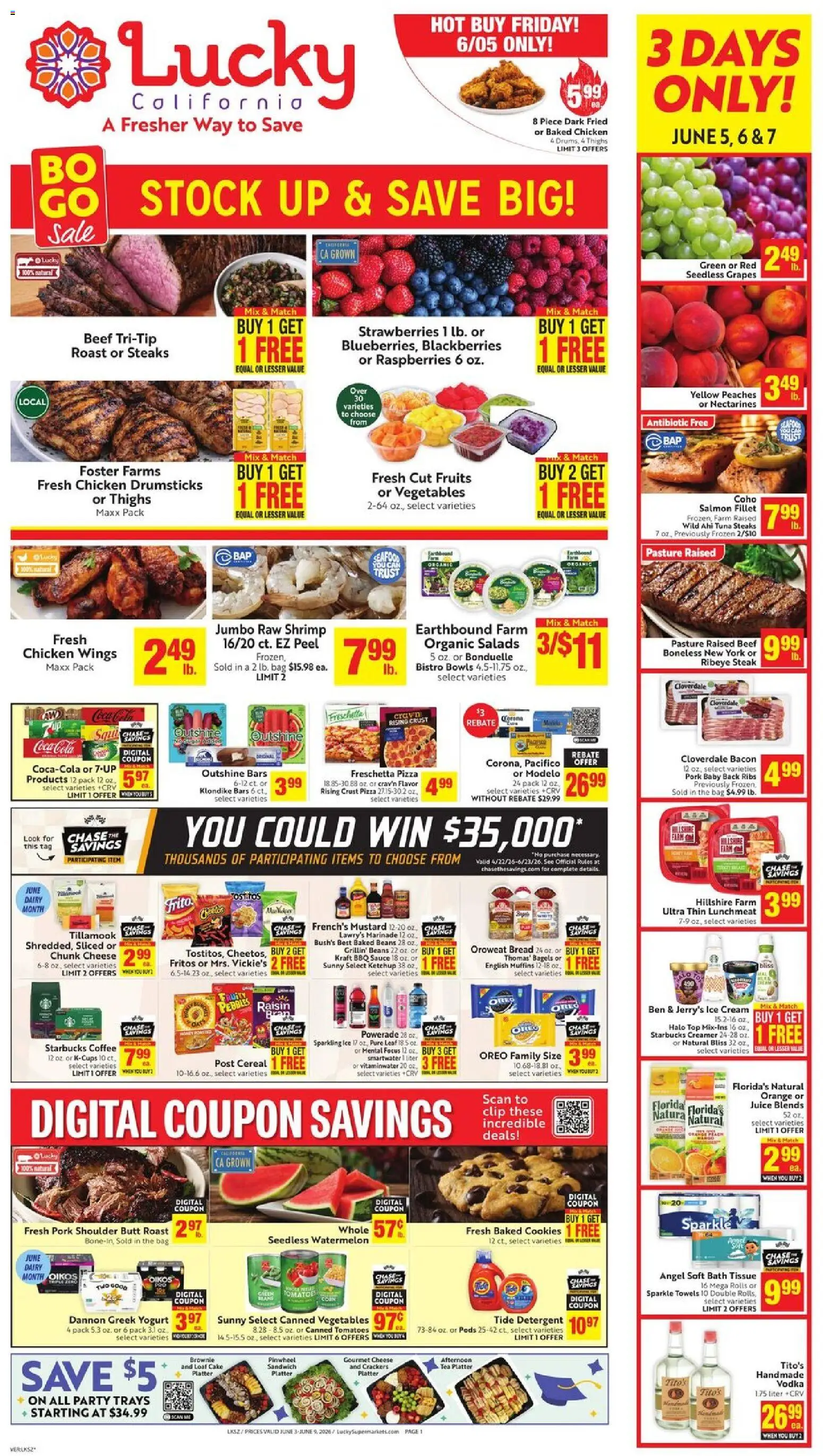 Ad Preview of Lucky Supermarkets Lucky Supermarkets Weekly Ad from 06/03/2026